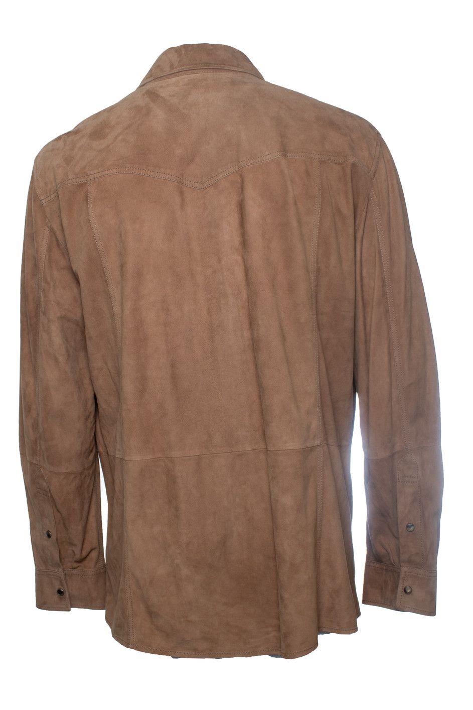 Brunello Cucinelli Brunello Cucinelli, brown suede shirt Size US XXL / EU 58 / 5 - 4 Thumbnail