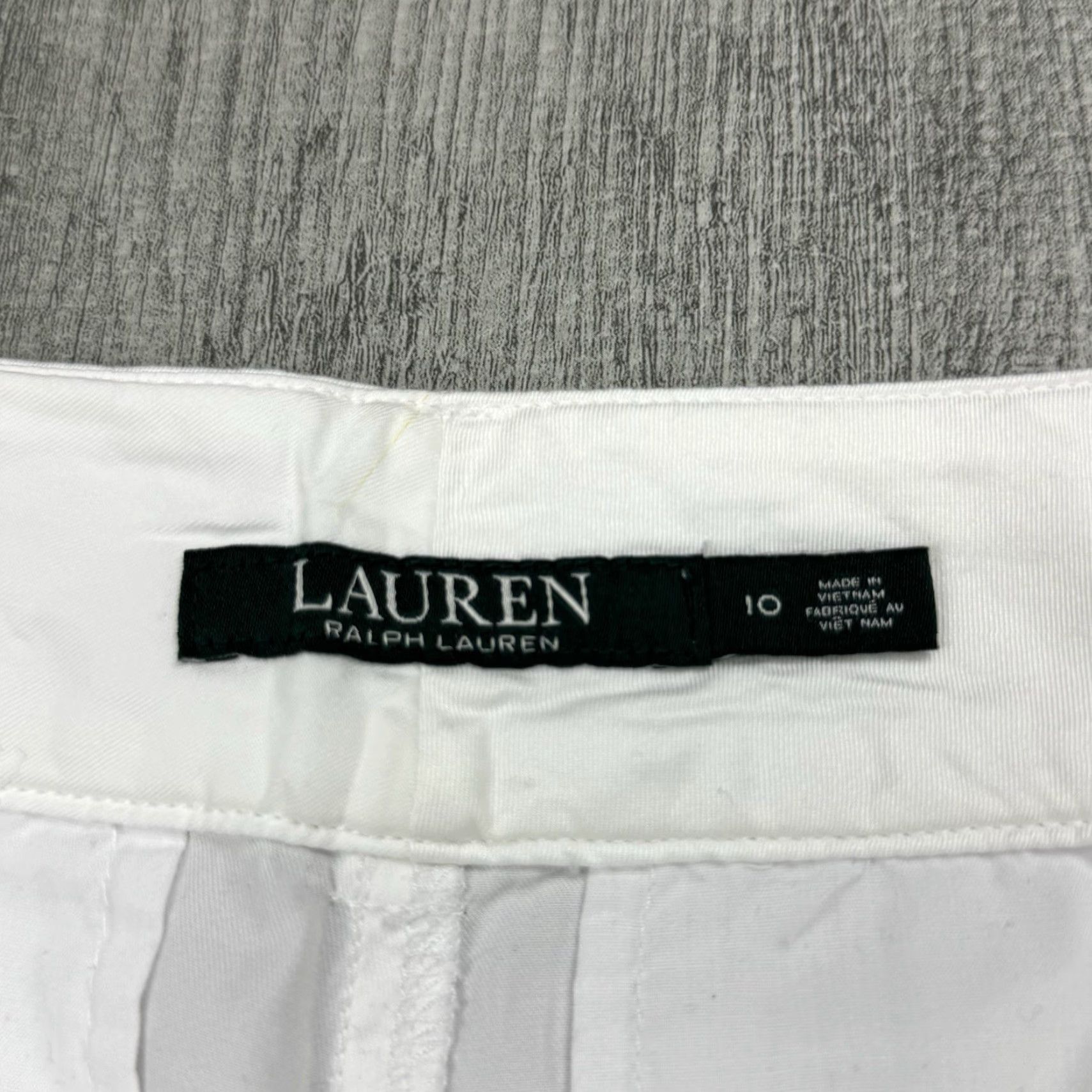 Polo Ralph Lauren VINTAGE Polo Ralph Lauren Womens Shorts Chino Stretch White Belted 10 Adult Regular 34" Waist 5" Inseam Size 32" / US 10 / IT 46 - 5 Thumbnail