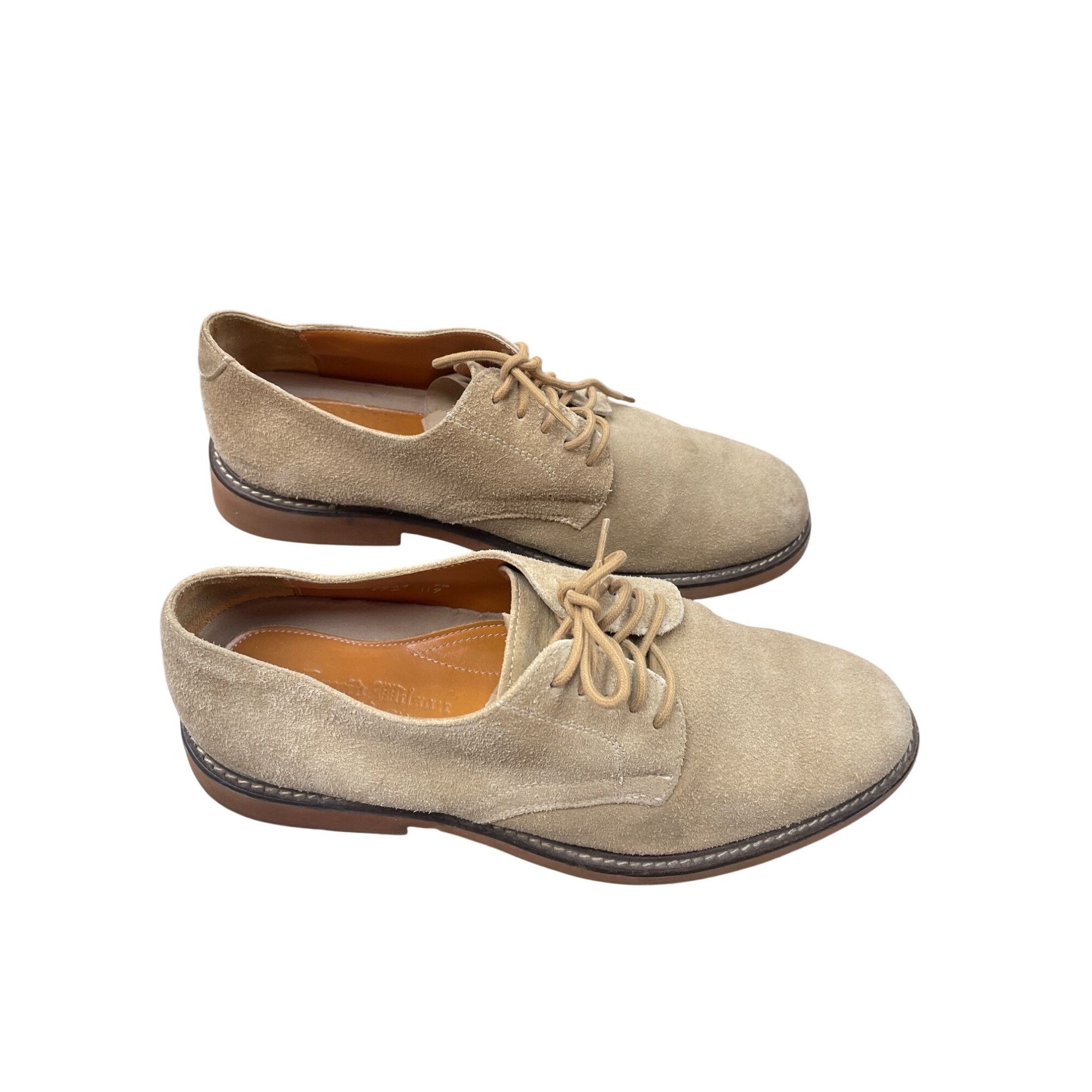 Other David Wilson Mens tan suede Lace-Up Oxfords dress shoes Size Size US 9.5 / EU 42-43 - 4 Thumbnail