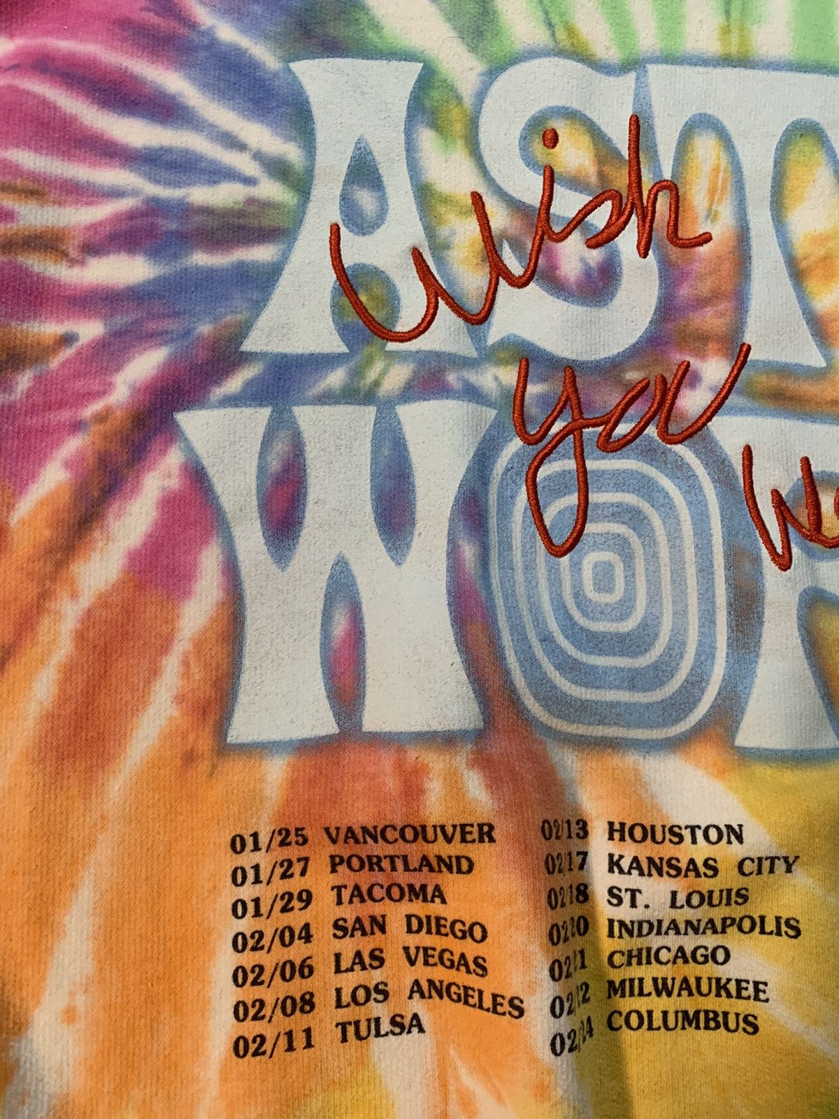 Travis Scott Astroworld Tie-Dye Teddy Bear Hoodie Size US XL / EU 56 / 4 - 12 Thumbnail
