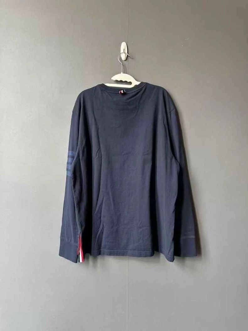 Thom Browne Thom Browne Blue long-sleeved hoodie Size US L / EU 52-54 / 3 - 2 Thumbnail