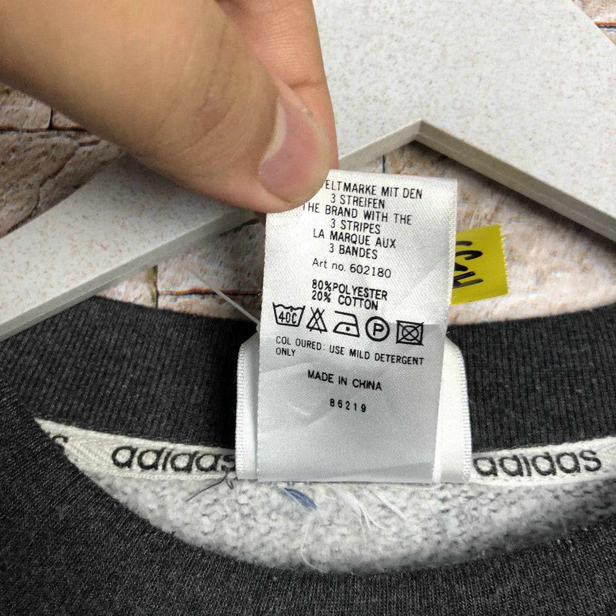 Adidas Adidas Grey Sweatshirt #A253 Size US L / EU 52-54 / 3 - 13 Thumbnail