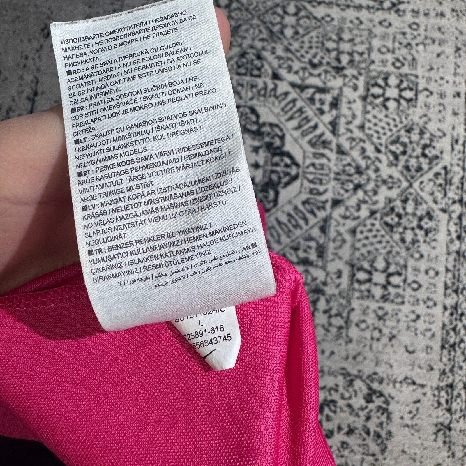 Nike × Vintage Nike Pink Polyester Jersey T-Shirt Size L Swag City Pepino Size US L / EU 52-54 / 3 - 11 Thumbnail