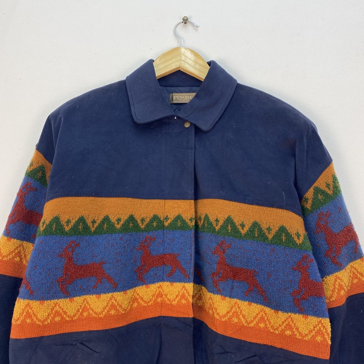 Japanese Brand 💥Vintage Pinore Aztec Bomber Size US M / EU 48-50 / 2 - 3 Thumbnail