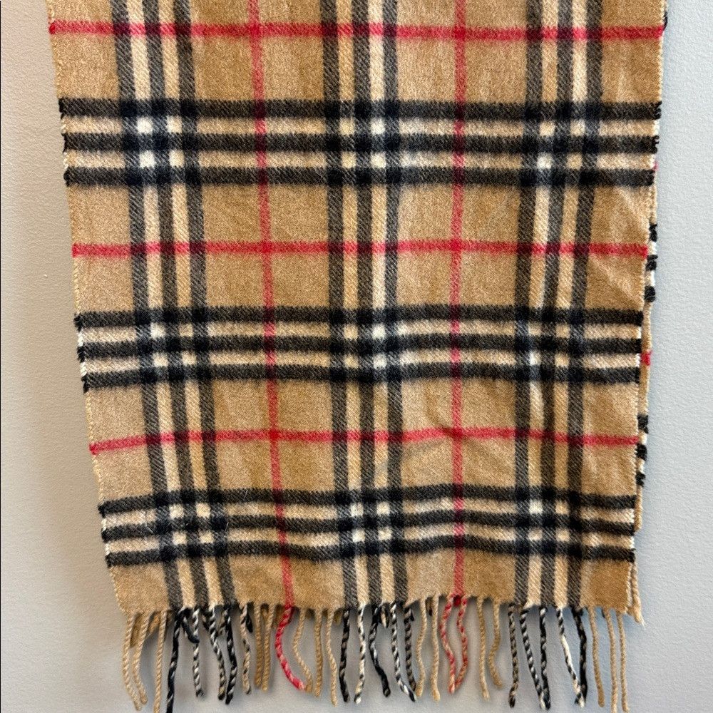 Burberry Burberry Vintage 100% Cashmere Nova Check Scarf Size ONE SIZE - 3 Thumbnail