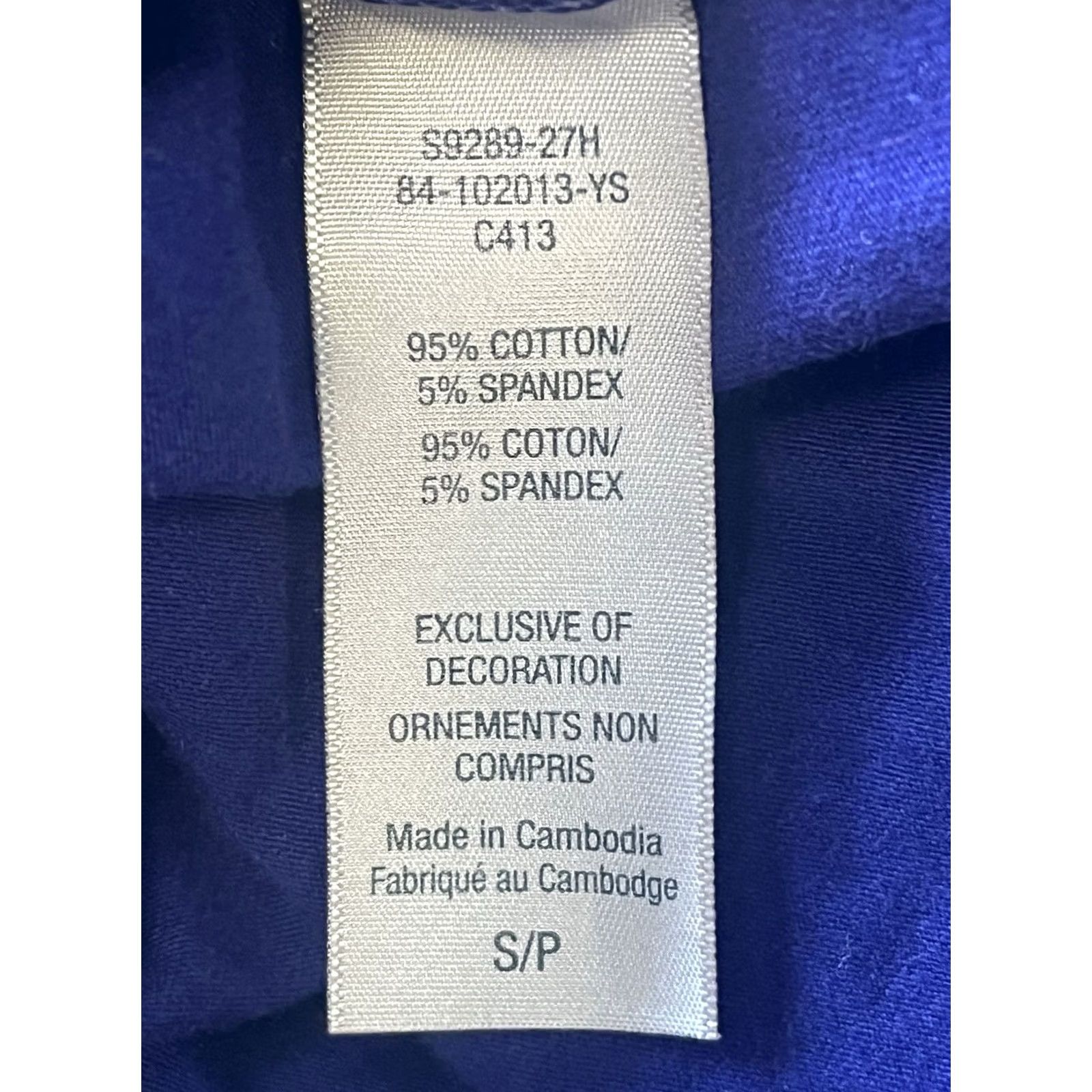 Champion Champion Top Women's Small Purple Long Sleeve Activewear Regular Fit Cotton Blend Solid Top Size S / US 4 / IT 40 - 7 Thumbnail