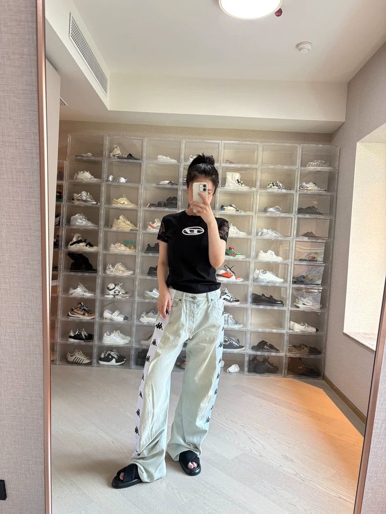 Acne Studios Acne Studios x Kappa Wide Leg Jeans Size US 28 / EU 44 - 1 Thumbnail