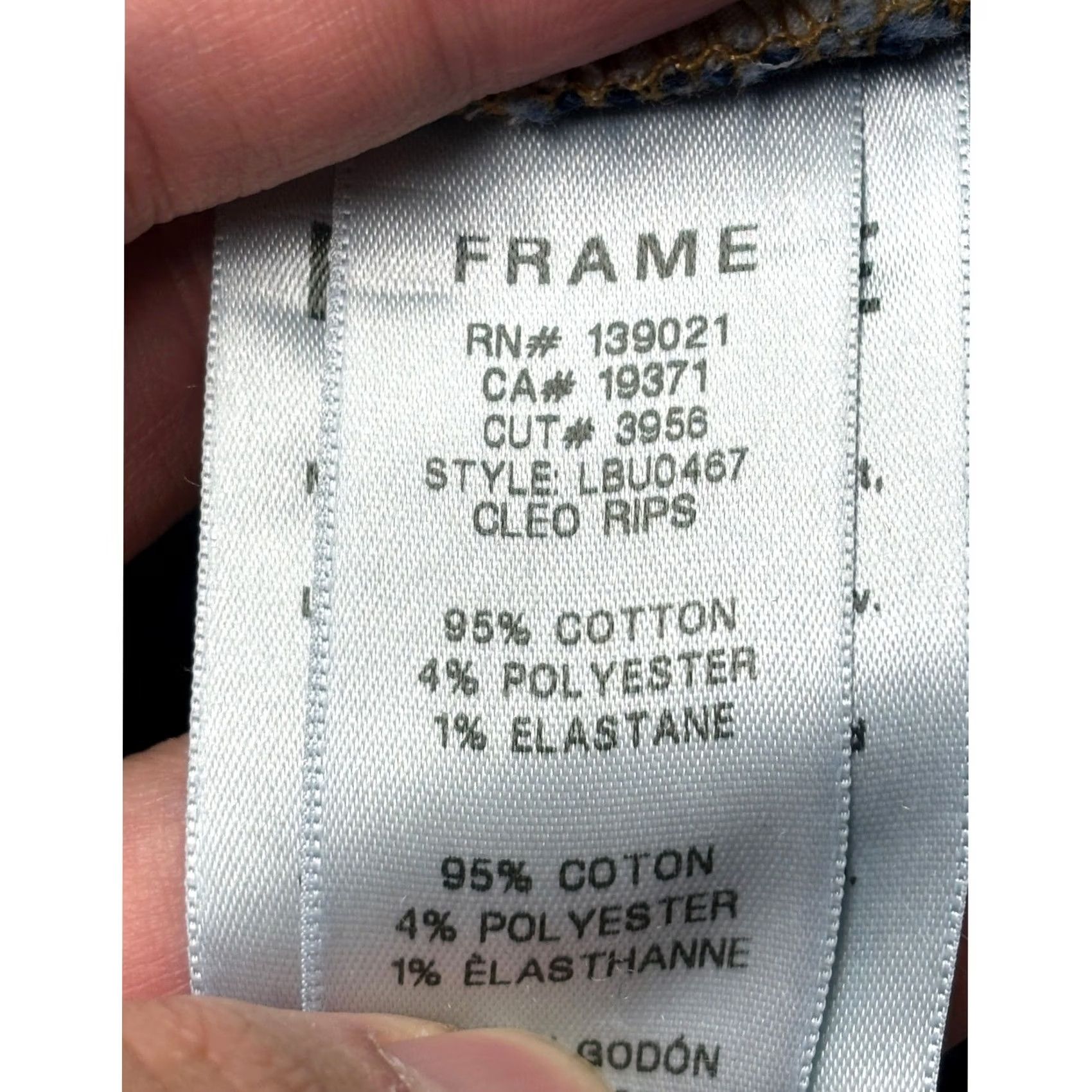 Frame FRAME Le Beau Rips jeans Straight Jeans Women 30X28 Medium Blue Distressed Slim 5-Pocket Zipper Button Mens? Womens? Size 30" / US 8 / IT 44 - 7 Thumbnail