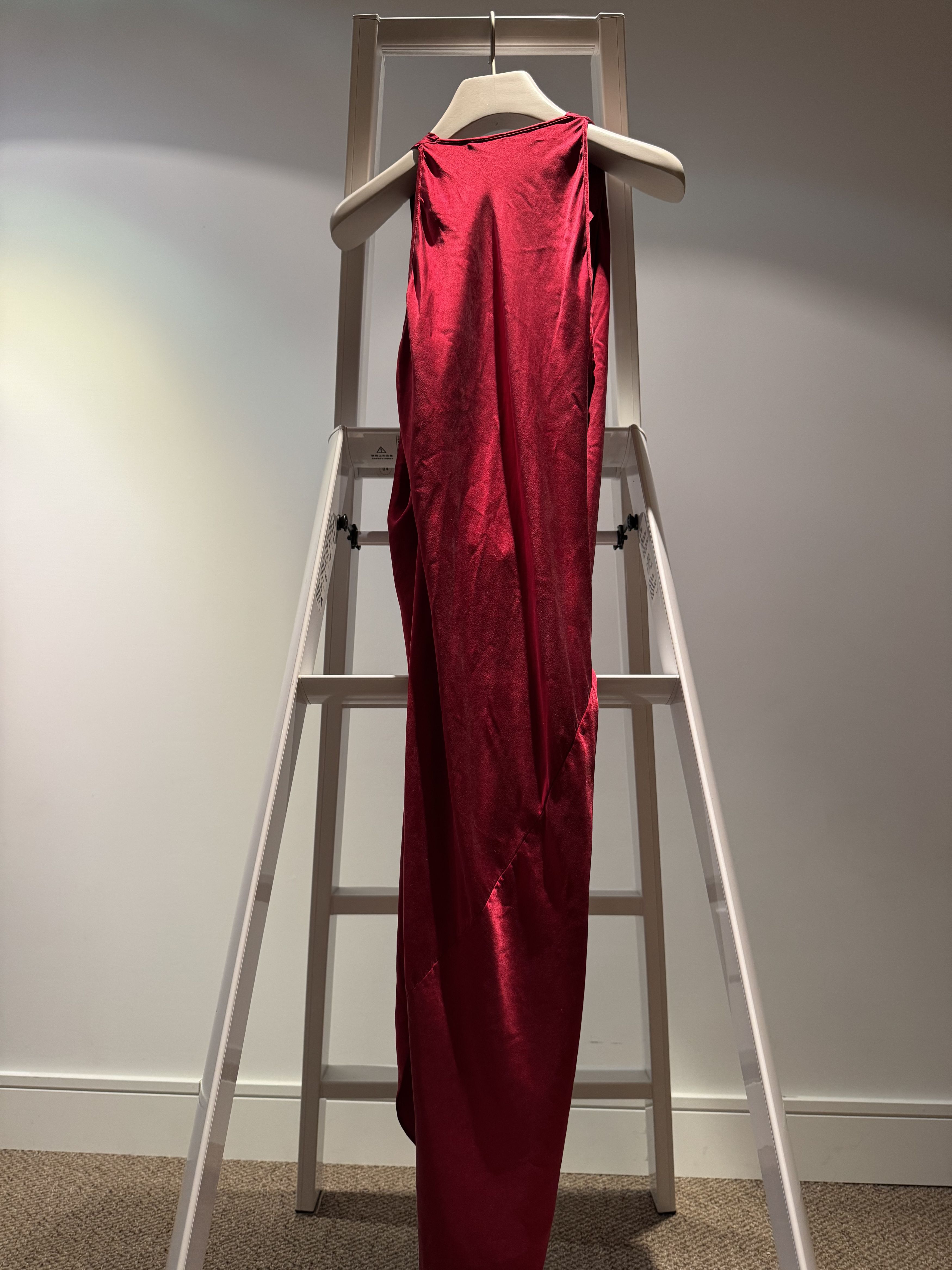 Urban Zen Urban Zen Draped Scarlet Silk Dress Size XS / US 0-2 / IT 36-38 - 2 Thumbnail