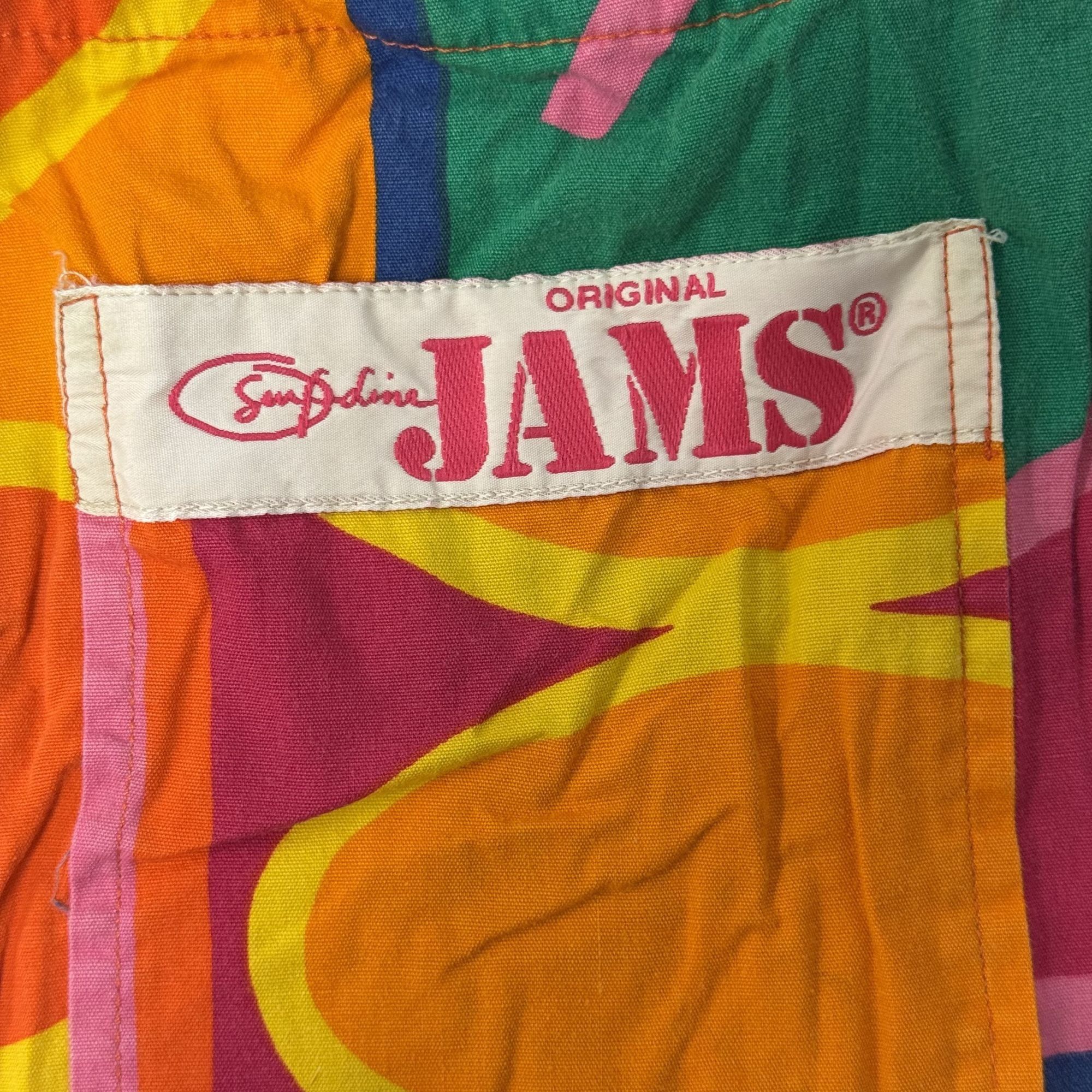 Other Vtg Original JAMS Surf Line GEOMETRIC Numbers Shorts Size US 34 / EU 50 - 4 Thumbnail