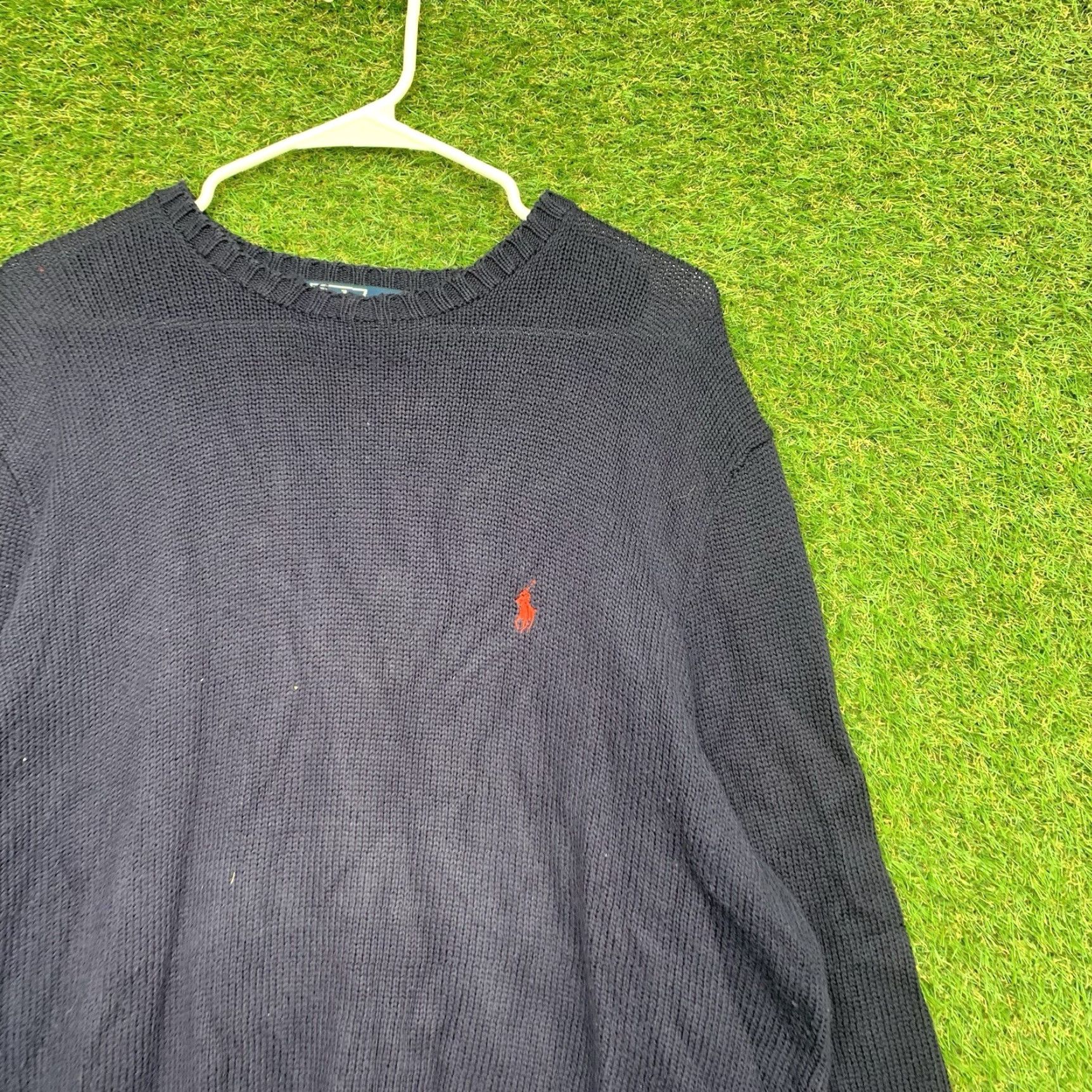 Polo Ralph Lauren VINTAGE Polo Ralph Lauren Crewneck Sweatshirt Mens XL Blue Fade Pony Sweater 90s Y2K Size US XL / EU 56 / 4 - 3 Thumbnail