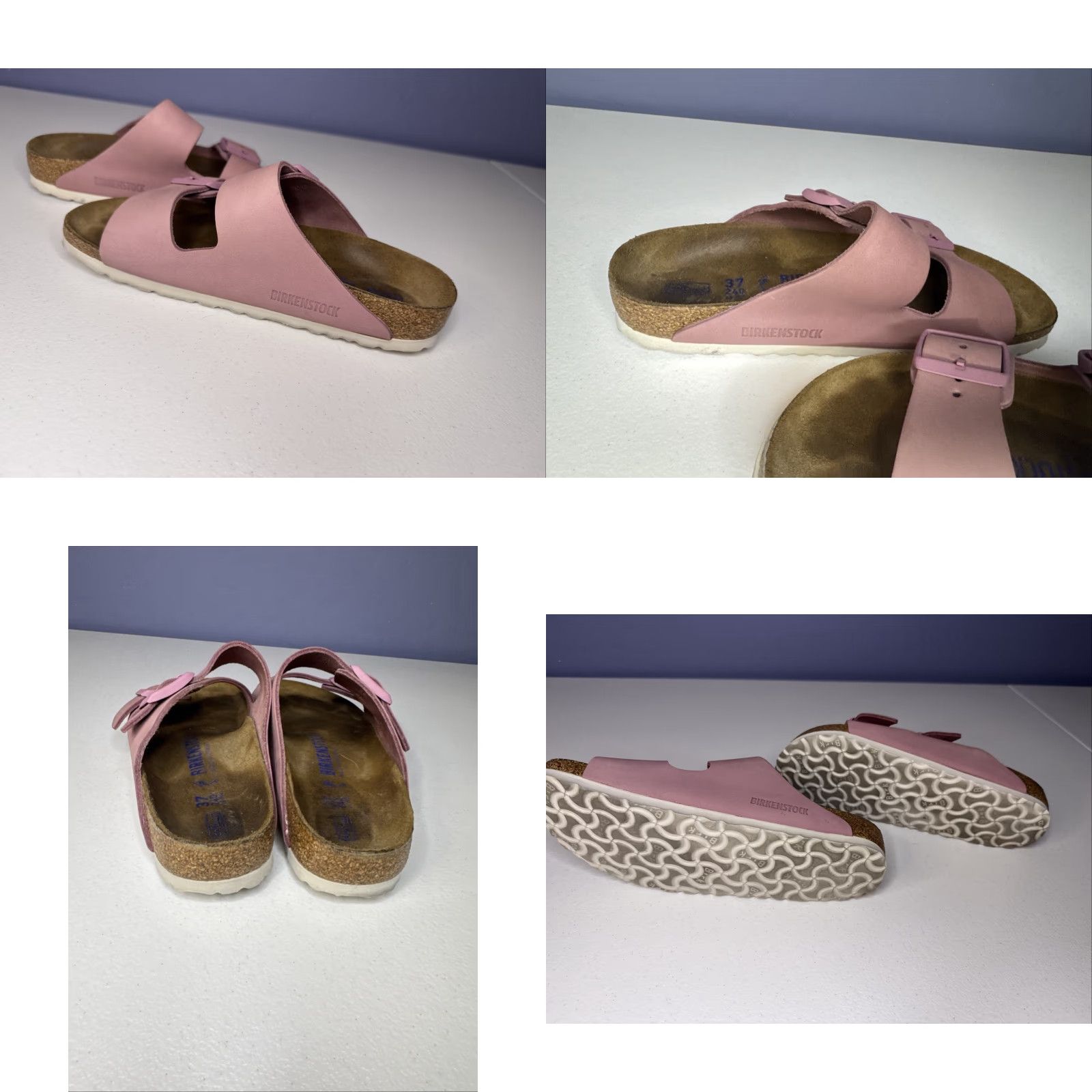 Birkenstock Birkenstock Arizona Sandal pink Suede Buckles 37 Women’s EU 37 US 6 Slide Az Size US 7 / IT 37 - 8 Thumbnail