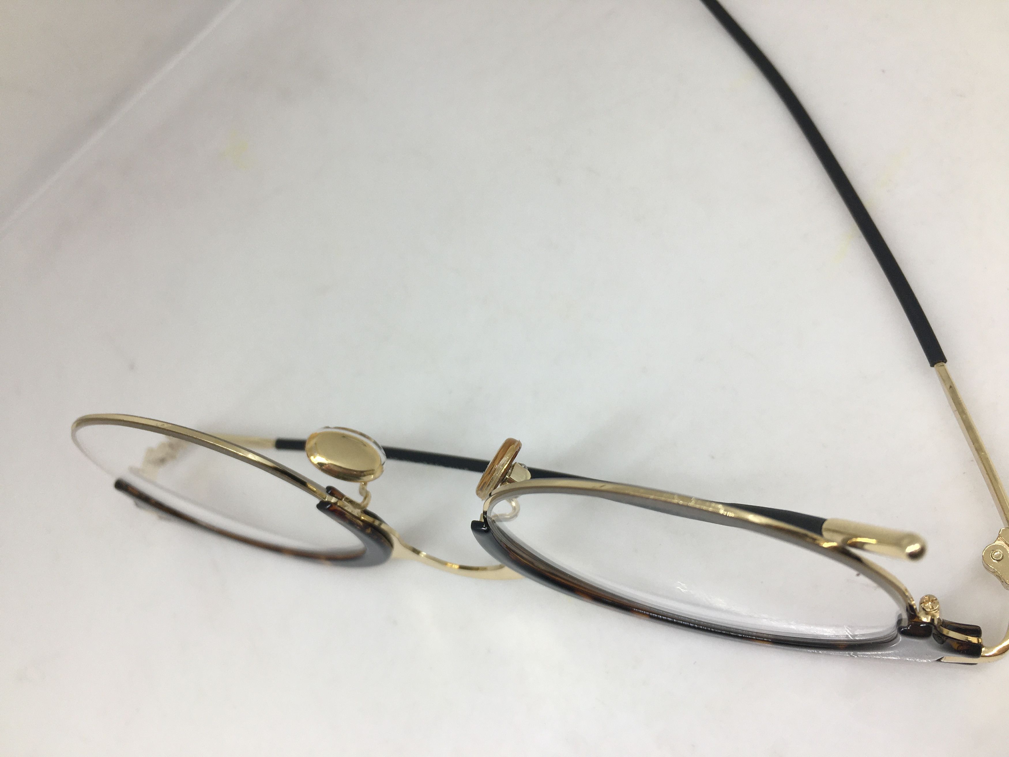 Other Keyhole Bridge James Dean Tortoise Gold Eyeglasses Frame Size ONE SIZE - 7 Thumbnail