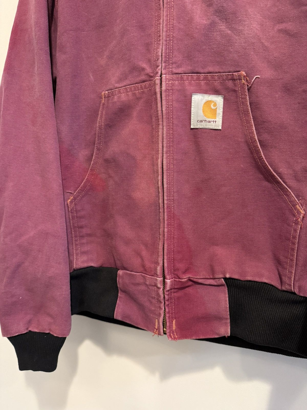 Carhartt Vintage Carhartt J03 Red Custom Dyed hoody jacket Size US M / EU 48-50 / 2 - 4 Thumbnail