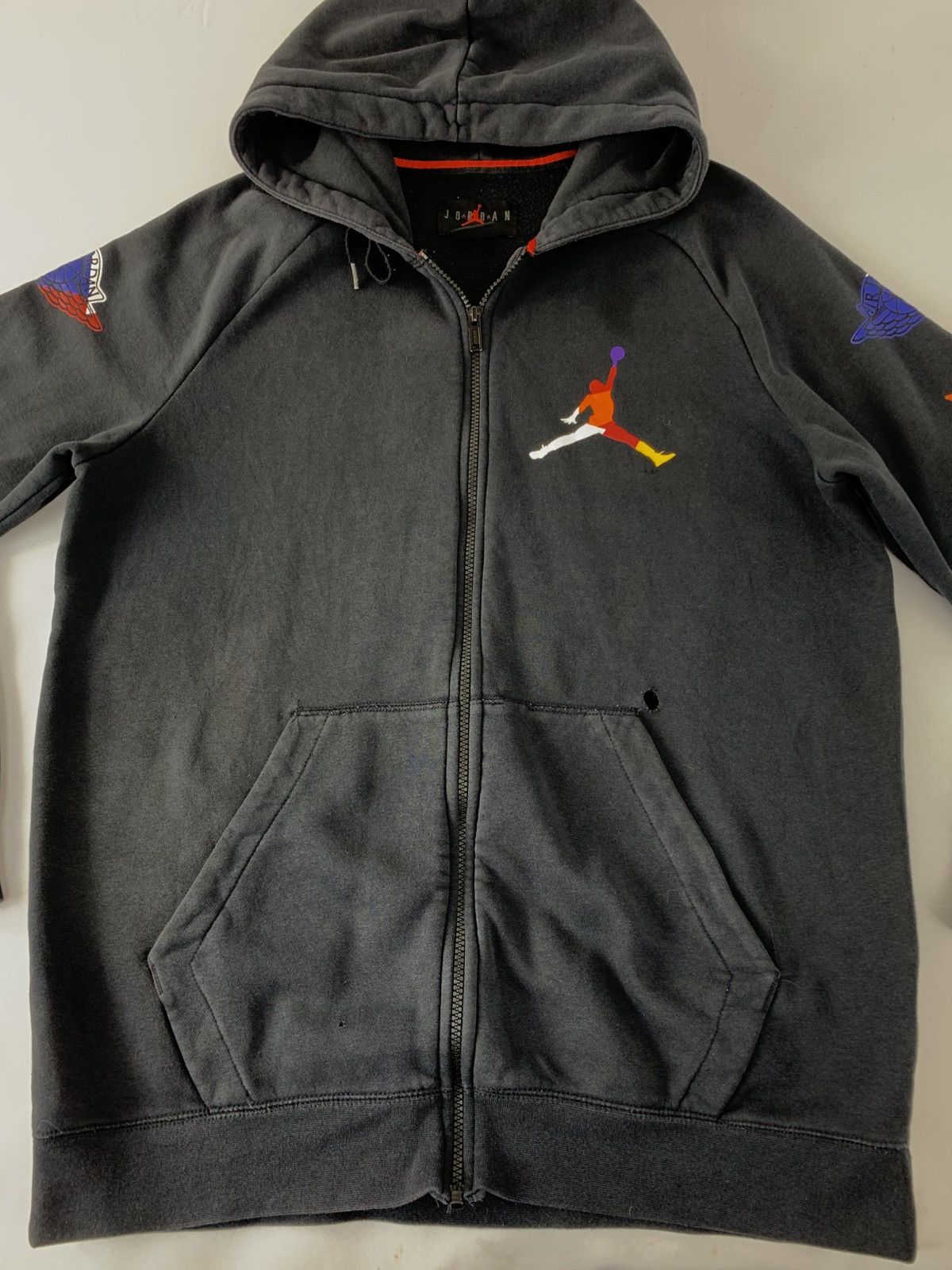 Other Air Jordan Jumpman Rivals Full Zip Hoodies Side Tape Size US L / EU 52-54 / 3 - 3 Thumbnail