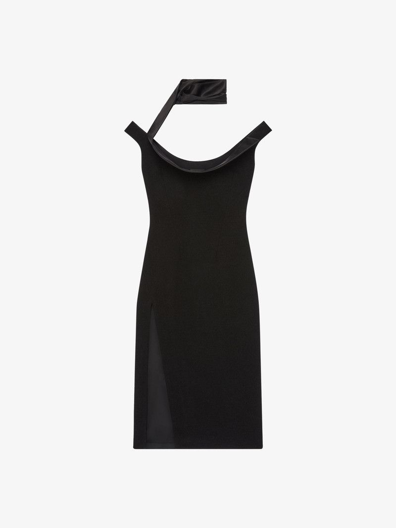 Givenchy o1w1db10326 Neck Tie Hirondelle Dress in Black Size XS / US 0-2 / IT 36-38 - 1 Thumbnail