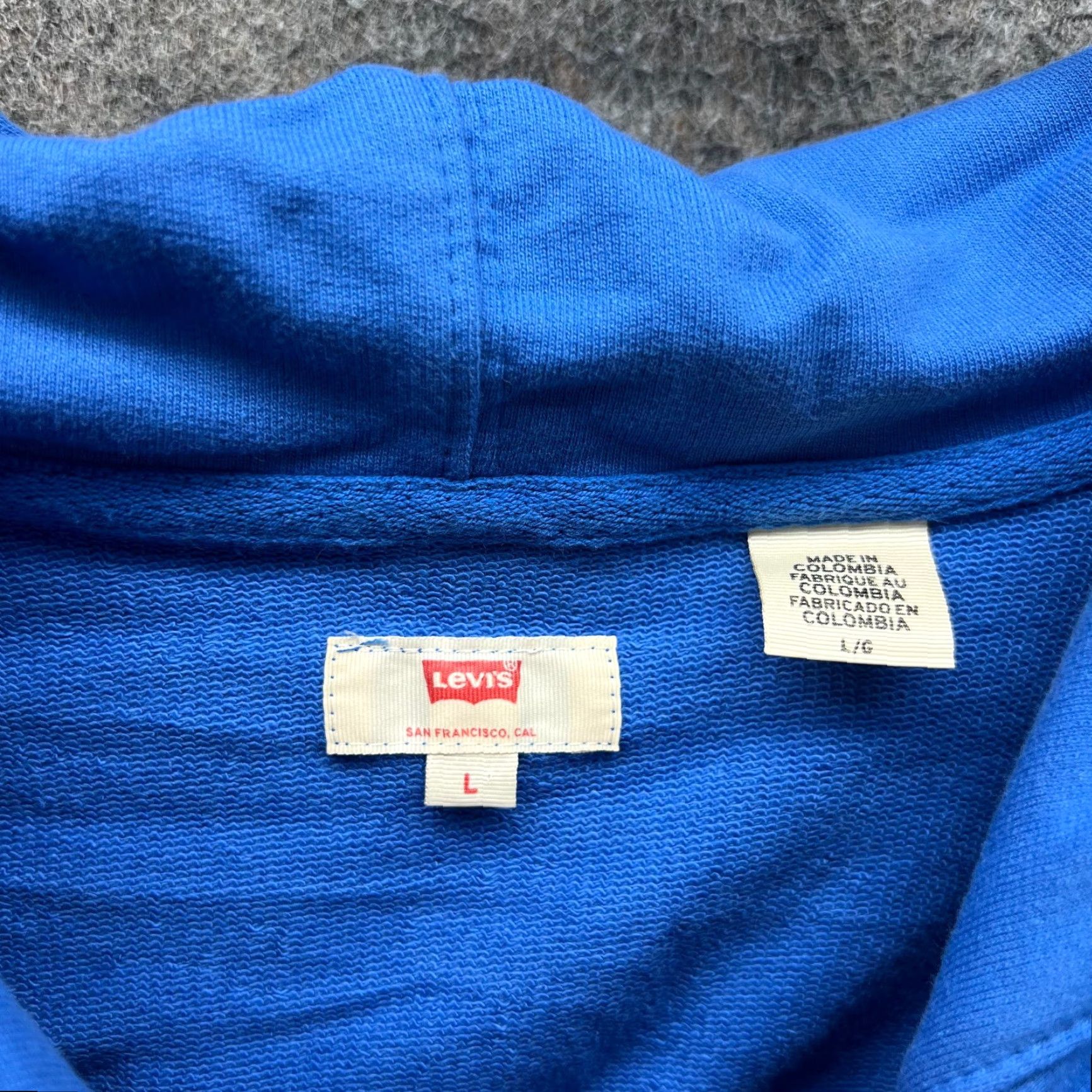 Levi's Levi's Hoodie Mens Large Blue Graphic Print Pullover Fleece Logo Size US L / EU 52-54 / 3 - 4 Thumbnail