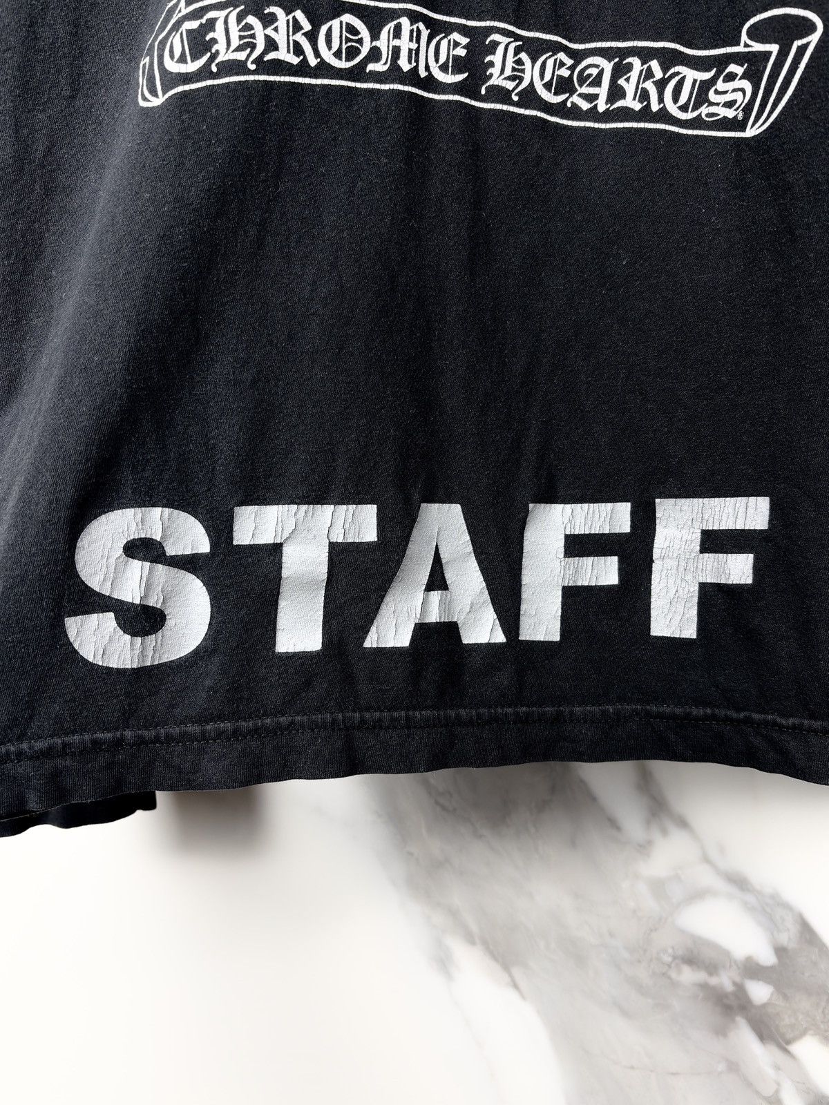 Chrome Hearts Chrome Hearts Vintage Staff Cross Logo Longsleeve Tshirt Size US XL / EU 56 / 4 - 4 Thumbnail