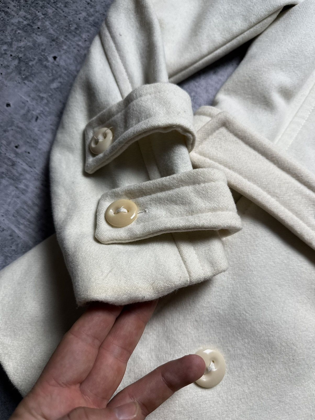 Versace Jeans Couture Vintage 90s Versace Jeans Couture Wool Coat Jacket Size M / US 6-8 / IT 42-44 - 6 Thumbnail