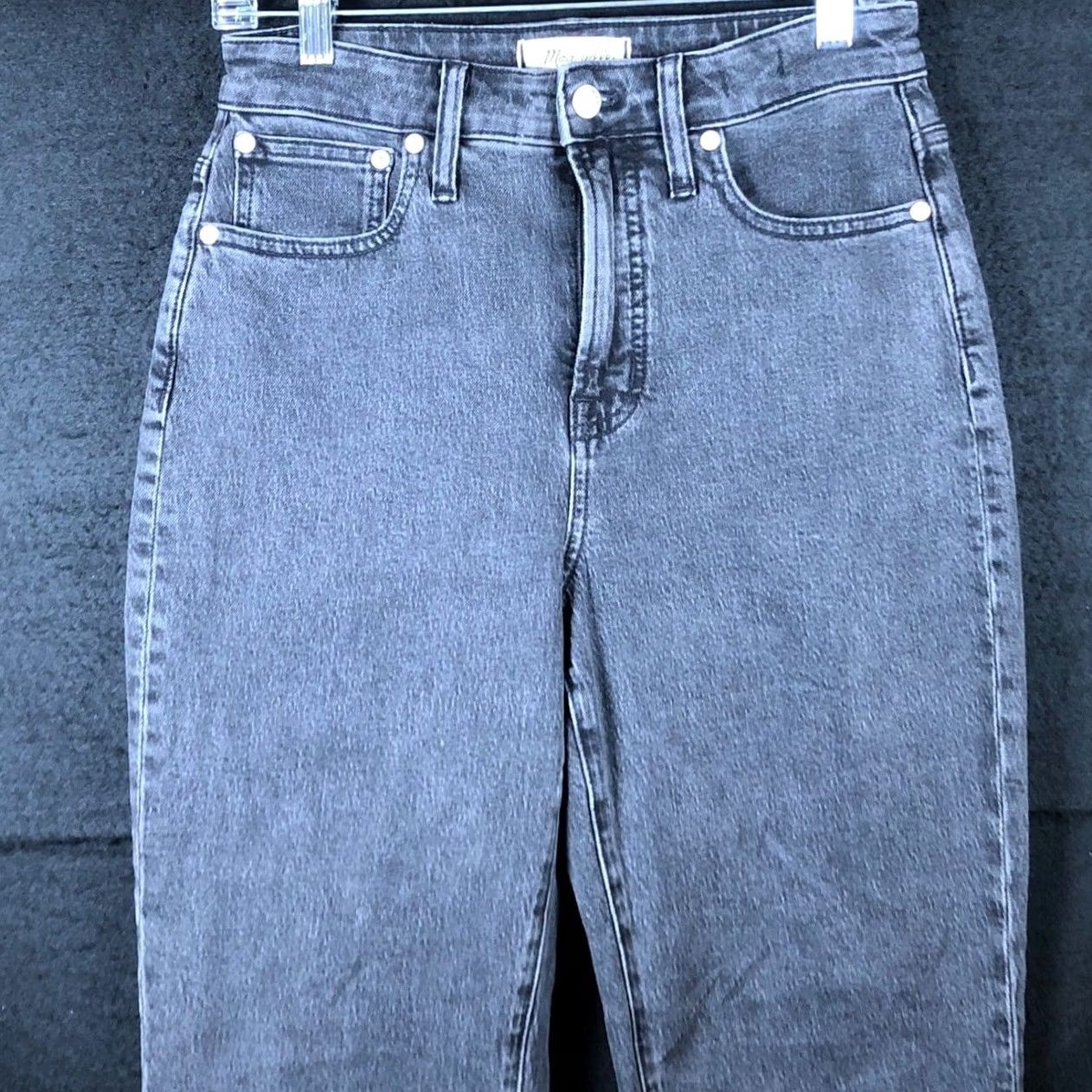 Madewell Madewell Jeans Black Denim The Curvy Perfect Vintage High Rise Stretch 26 Womens Jeans Block Stretch Pockets 5 Pocket Design Regular Inseam 27.5in Size 28" / US 6 / IT 42 - 2 Thumbnail