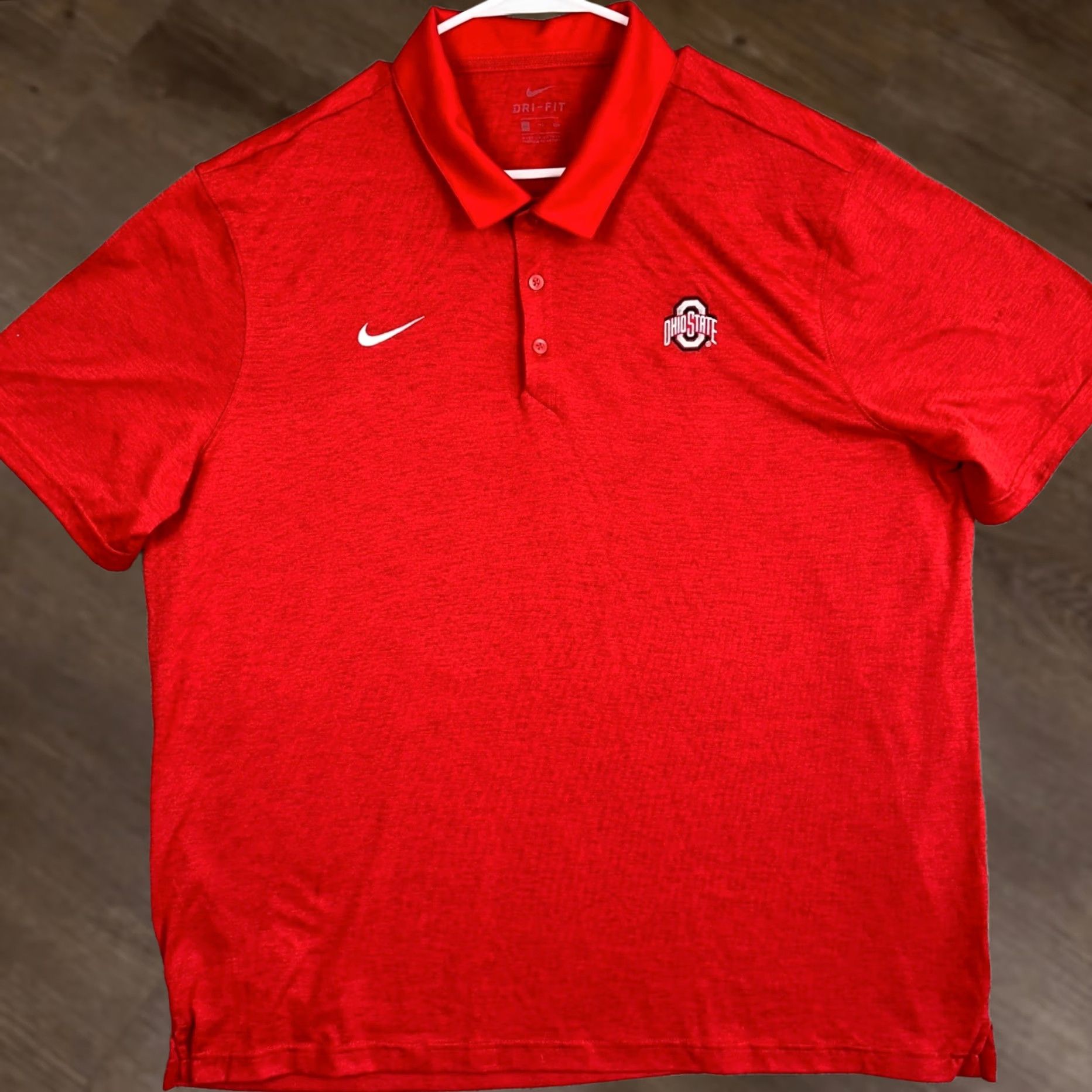 Nike Nike Buckeyes Polo Shirt Mens 2XL Red Dri-FIT Golf Performance Shirt Size US XXL / EU 58 / 5 - 1 Thumbnail