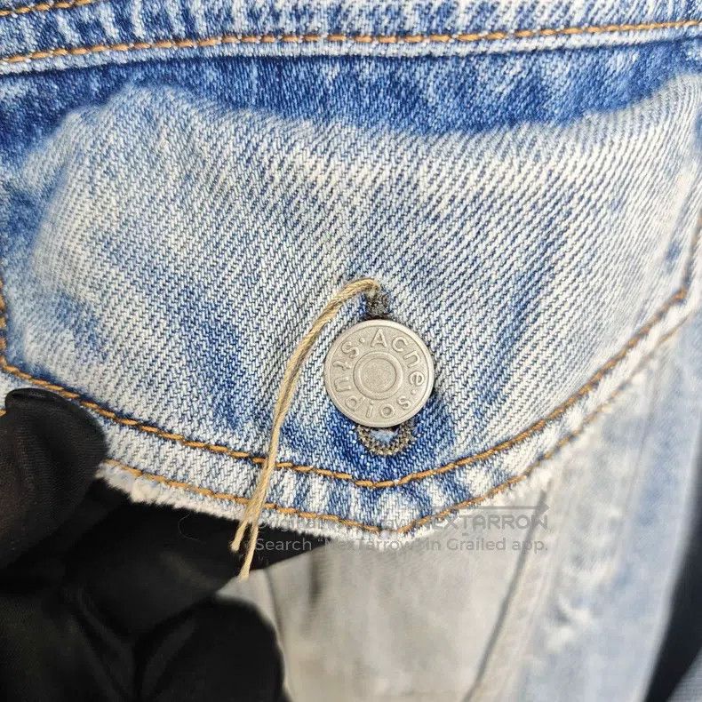Acne Studios Acne Studios Blue Vintage Washed Distressed Denim Jacket Size XS / US 0-2 / IT 36-38 - 6 Thumbnail