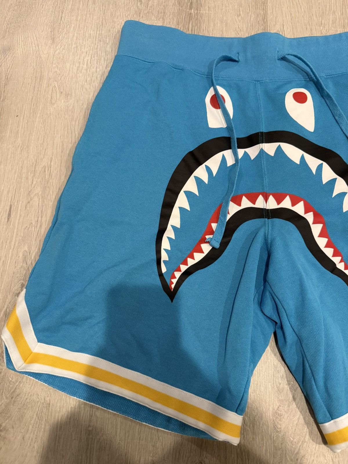 Bape Bape Shark Basketball Shorts Blue Summer Size US 32 / EU 48 - 2 Thumbnail