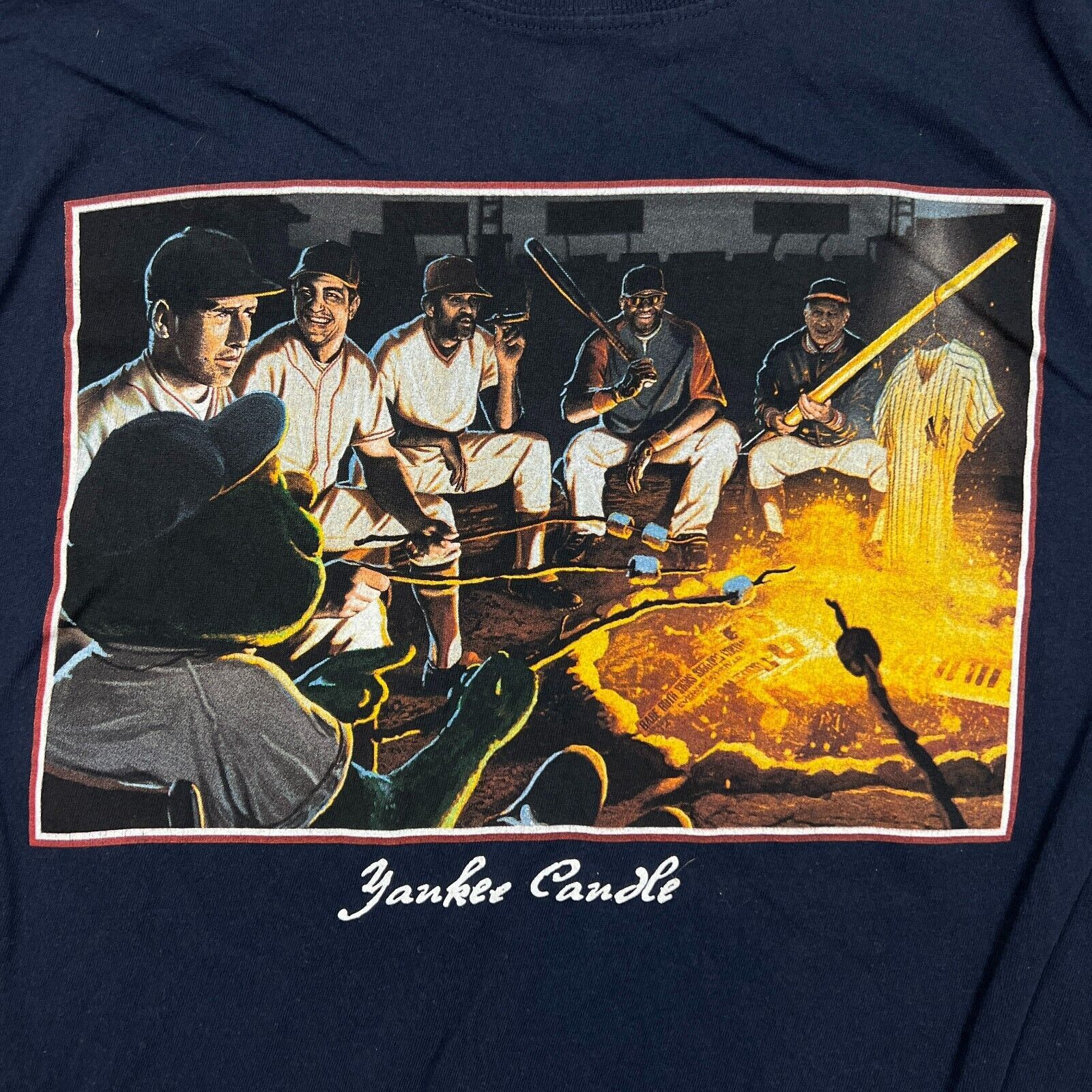 MLB × Vintage Vintage New York Yankees T Shirt Team MLB Baseball Y2K Tee Size US L / EU 52-54 / 3 - 3 Thumbnail