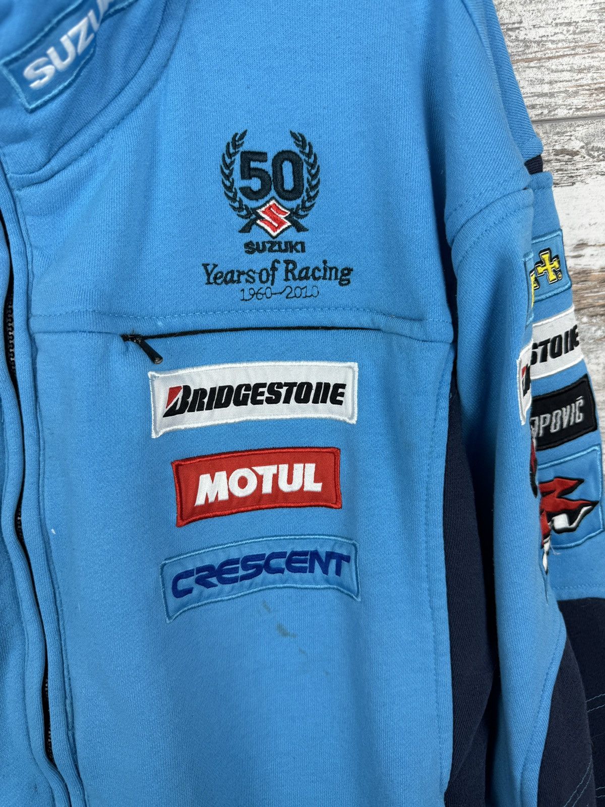 Other Mens Vintage Suzuki zip sweatshirt jacket racing Size US M / EU 48-50 / 2 - 10 Thumbnail