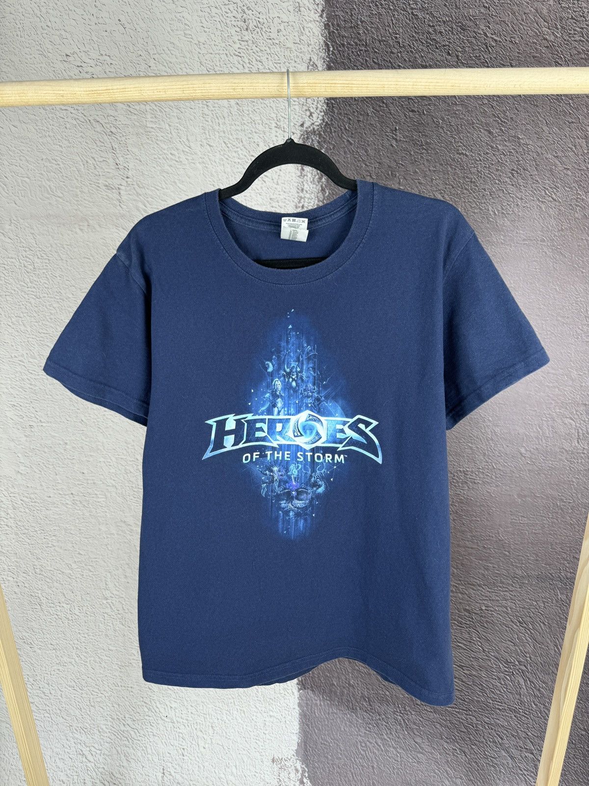 Vintage Vintage BLIZZARD T-Shirt blue Heroes of the Storm print WOW Size US L / EU 52-54 / 3 - 1 Thumbnail