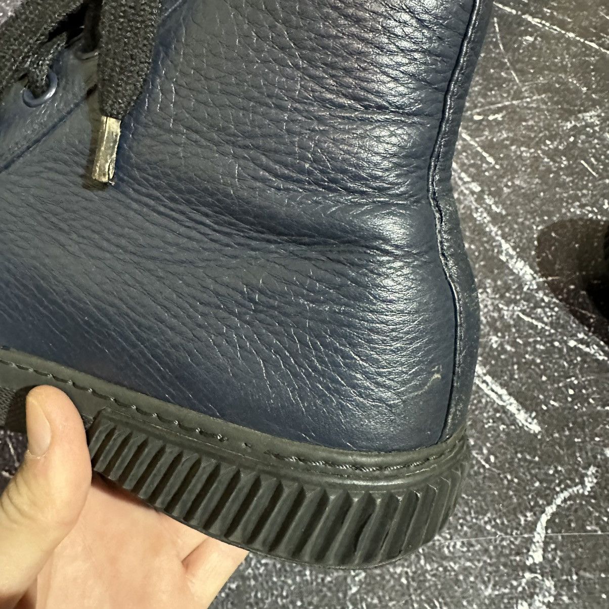 Prada PRADA - Men’s Leather High Top Sneakers Size 7, 8Us Size US 8 / EU 41 - 15 Thumbnail