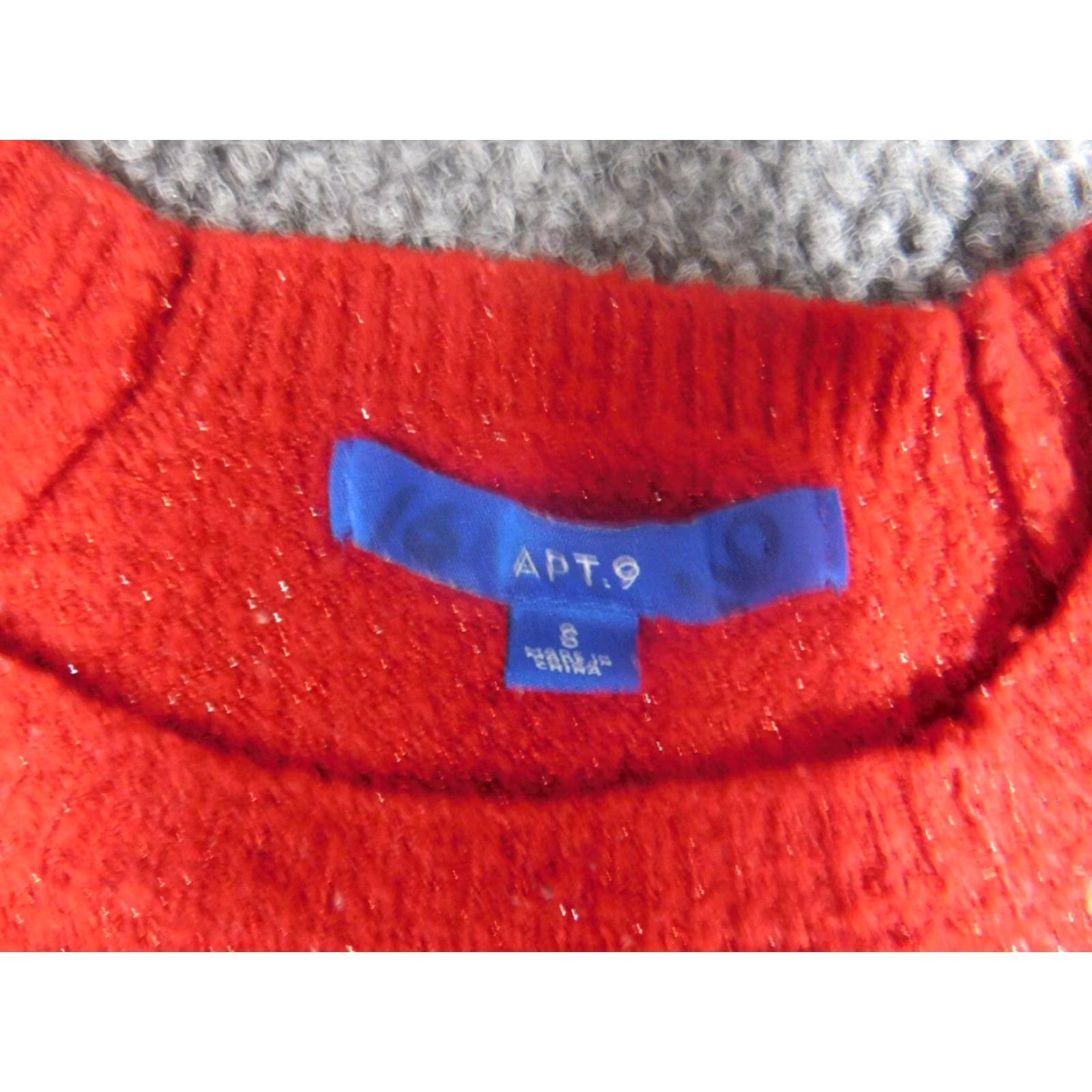 Apt. 9 Apt. 9 Womens Sweater Small Red Pullover Crewneck Knit Long Sleeve Vintage? No. 0 Size S / US 4 / IT 40 - 5 Thumbnail
