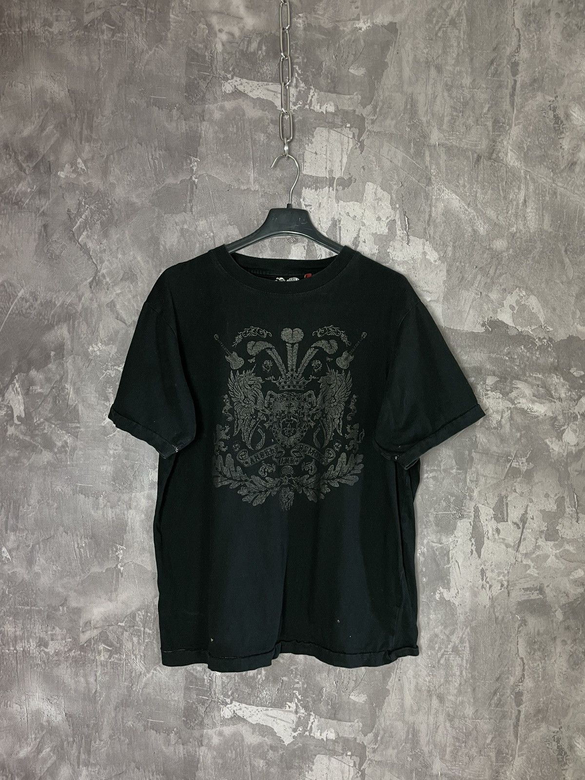 Affliction × Vintage Crazy Y2K Affliction Style Cyber Grunge Punk Black Tee Size US L / EU 52-54 / 3 - 1 Thumbnail
