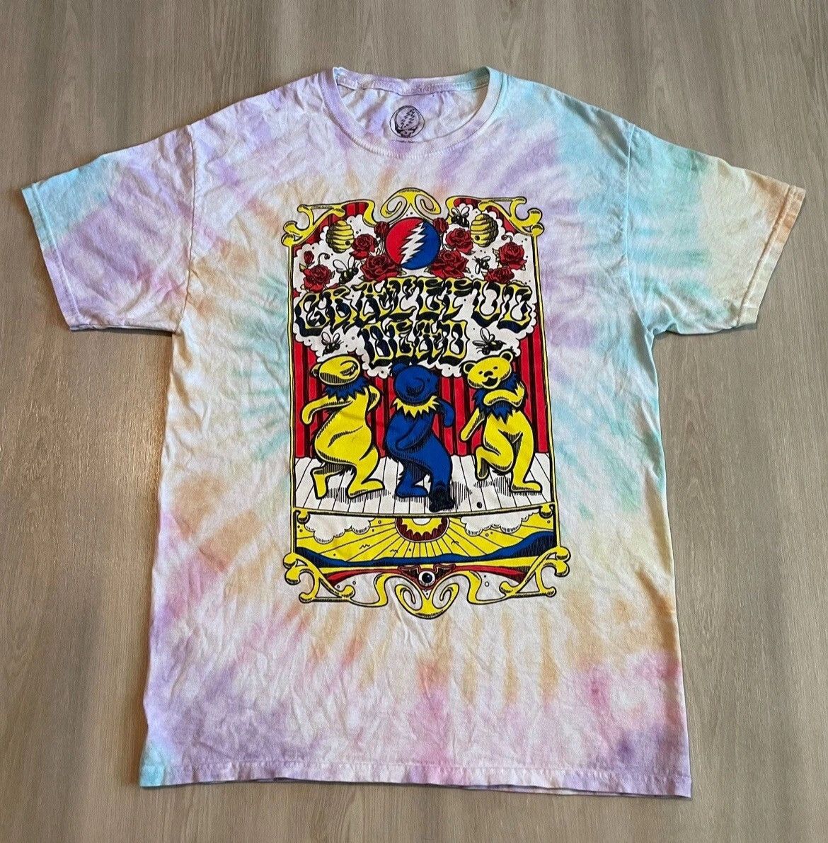 Grateful Dead Official Licensed Grateful Dead Tye-dye Tee Sz S-M Size US M / EU 48-50 / 2 - 1 Thumbnail