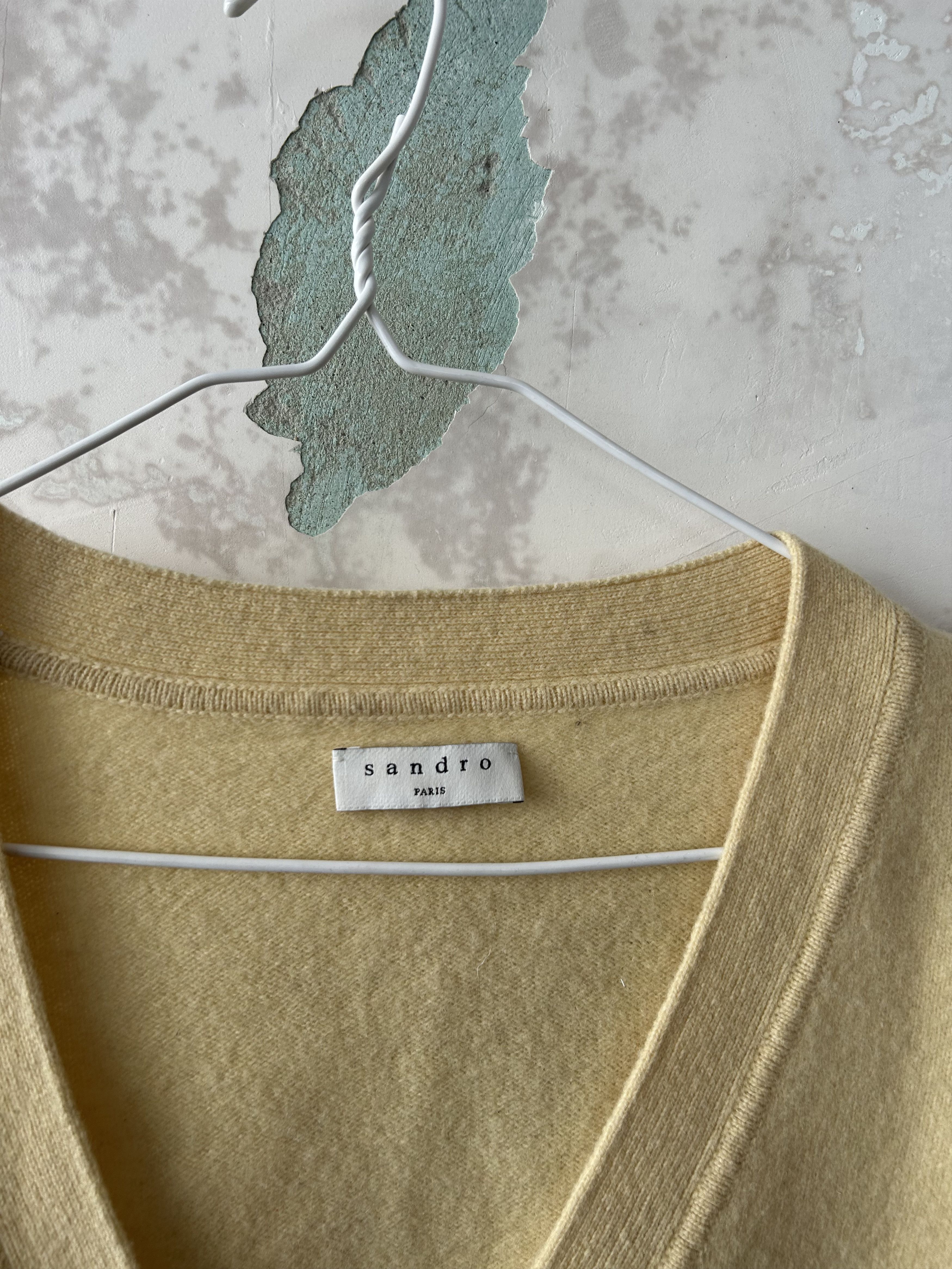Sandro Sandro Merino Wool Cardigan Sweater Size 1 Size S / US 4 / IT 40 - 4 Thumbnail