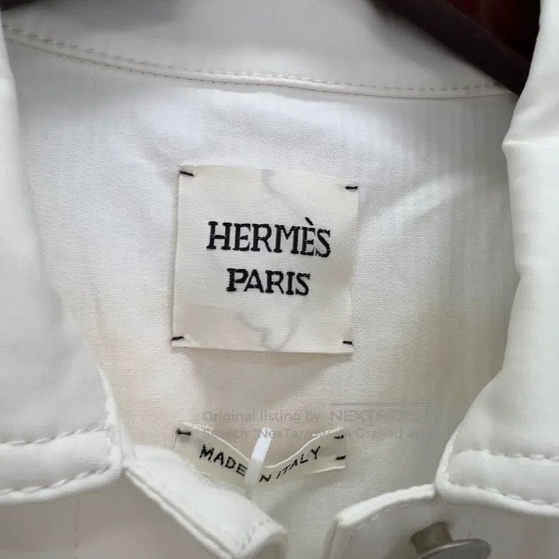 Hermes Hermes Embroidered Pattern Single Breasted Casual White De Size XS / US 0-2 / IT 36-38 - 4 Thumbnail