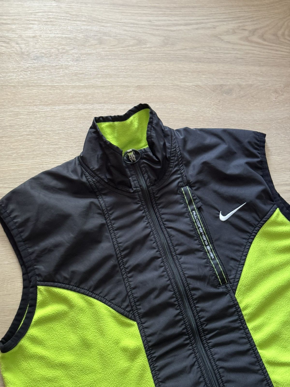 Vintage Vintage 90’s Nike ACG y2k Fleece Nylon Japanese Rare Vest Size US L / EU 52-54 / 3 - 4 Thumbnail