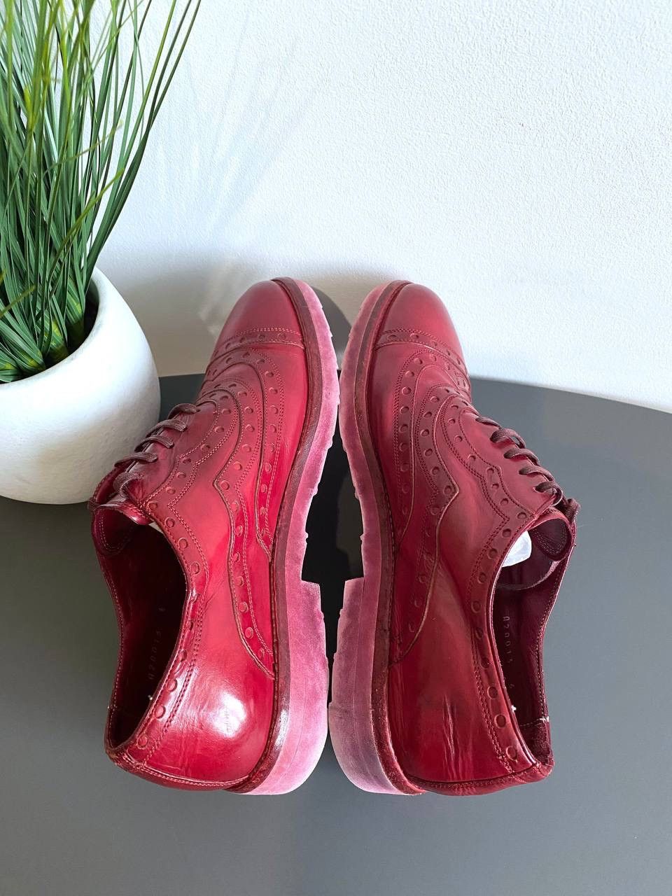 Dolce & Gabbana Dolce&Gabbana Men’s Shoes Red Leather Made in Italy, EU 41 Size US 8 / EU 41 - 11 Thumbnail