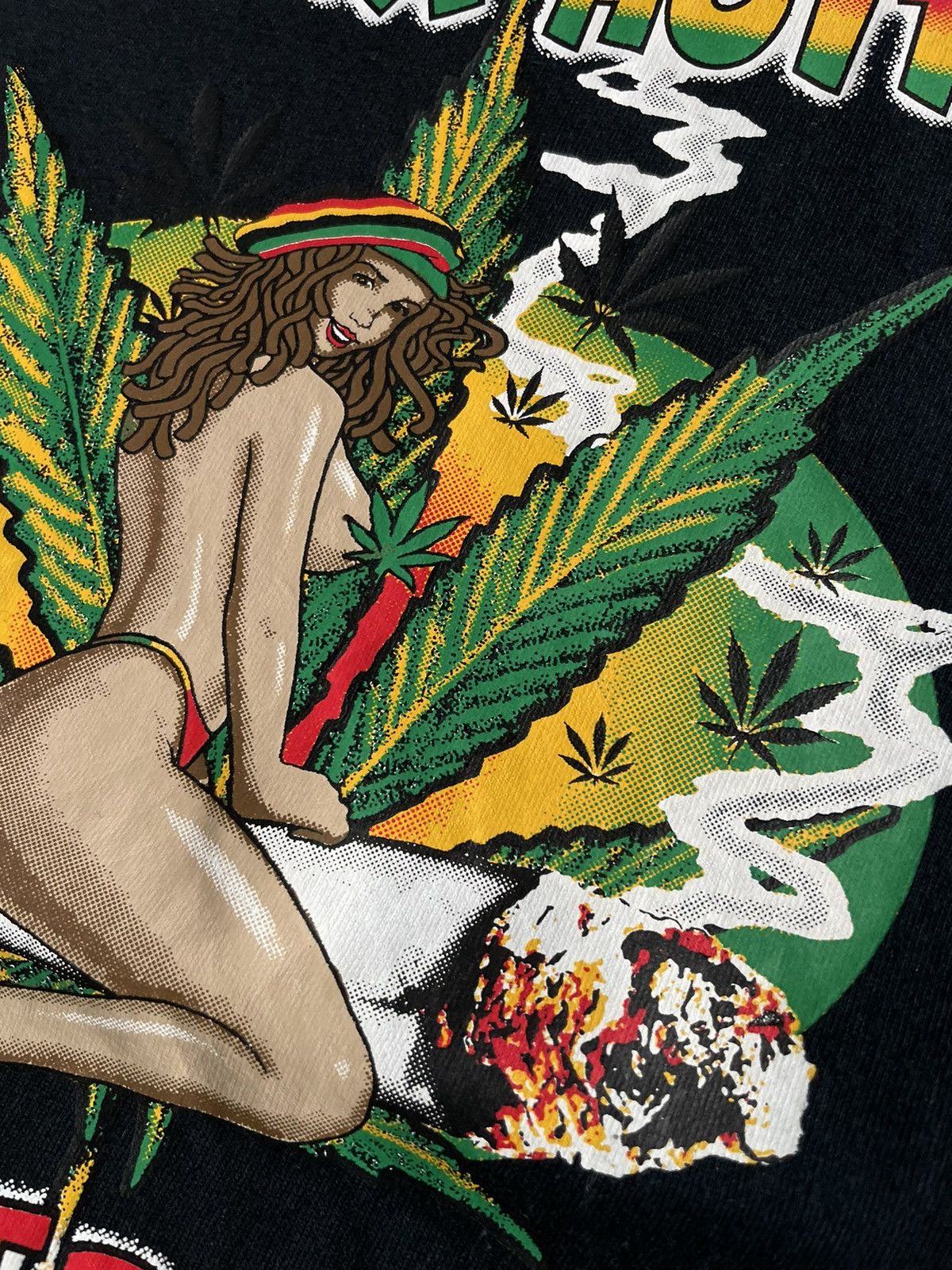 Vintage 90’s Sex Girls Rasta Hottie Amsterdam Blant T-Shirt Vintage Size US L / EU 52-54 / 3 - 7 Thumbnail
