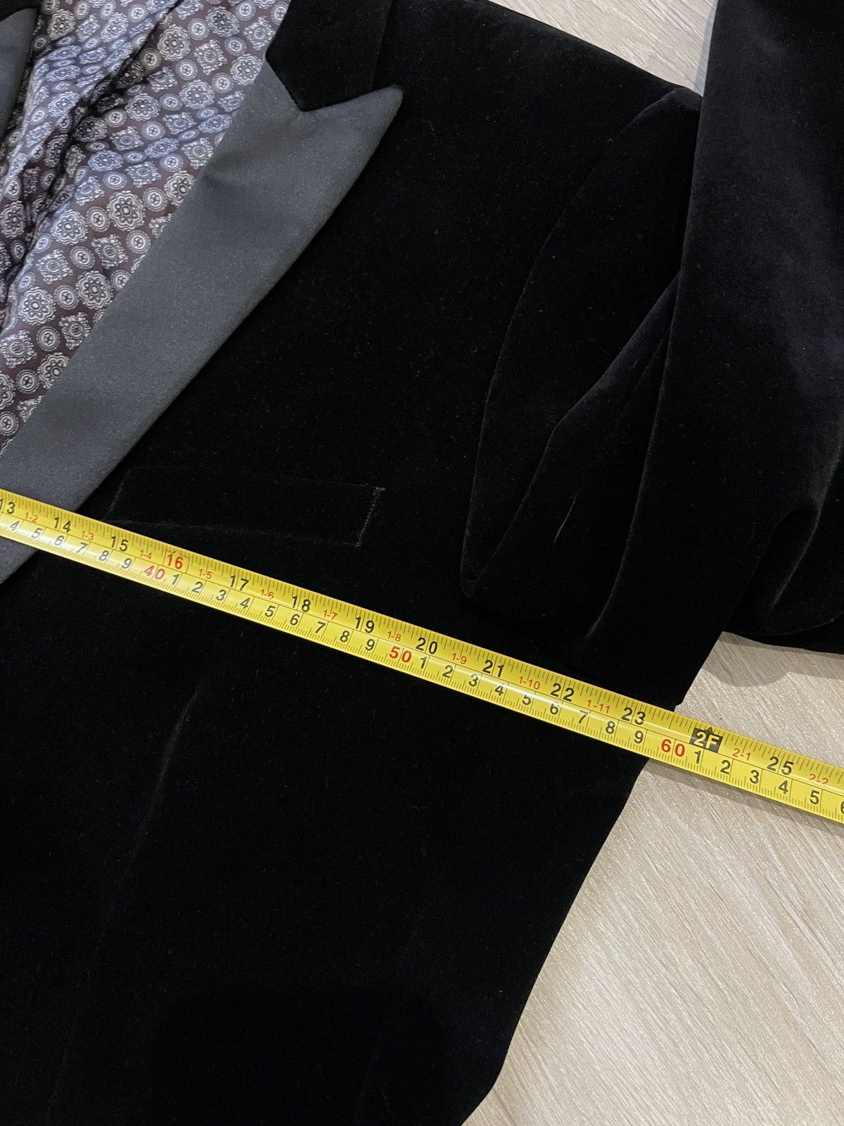 Vintage Velour velvet blazer classic jacket black racing green 54 Size 44R - 15 Thumbnail