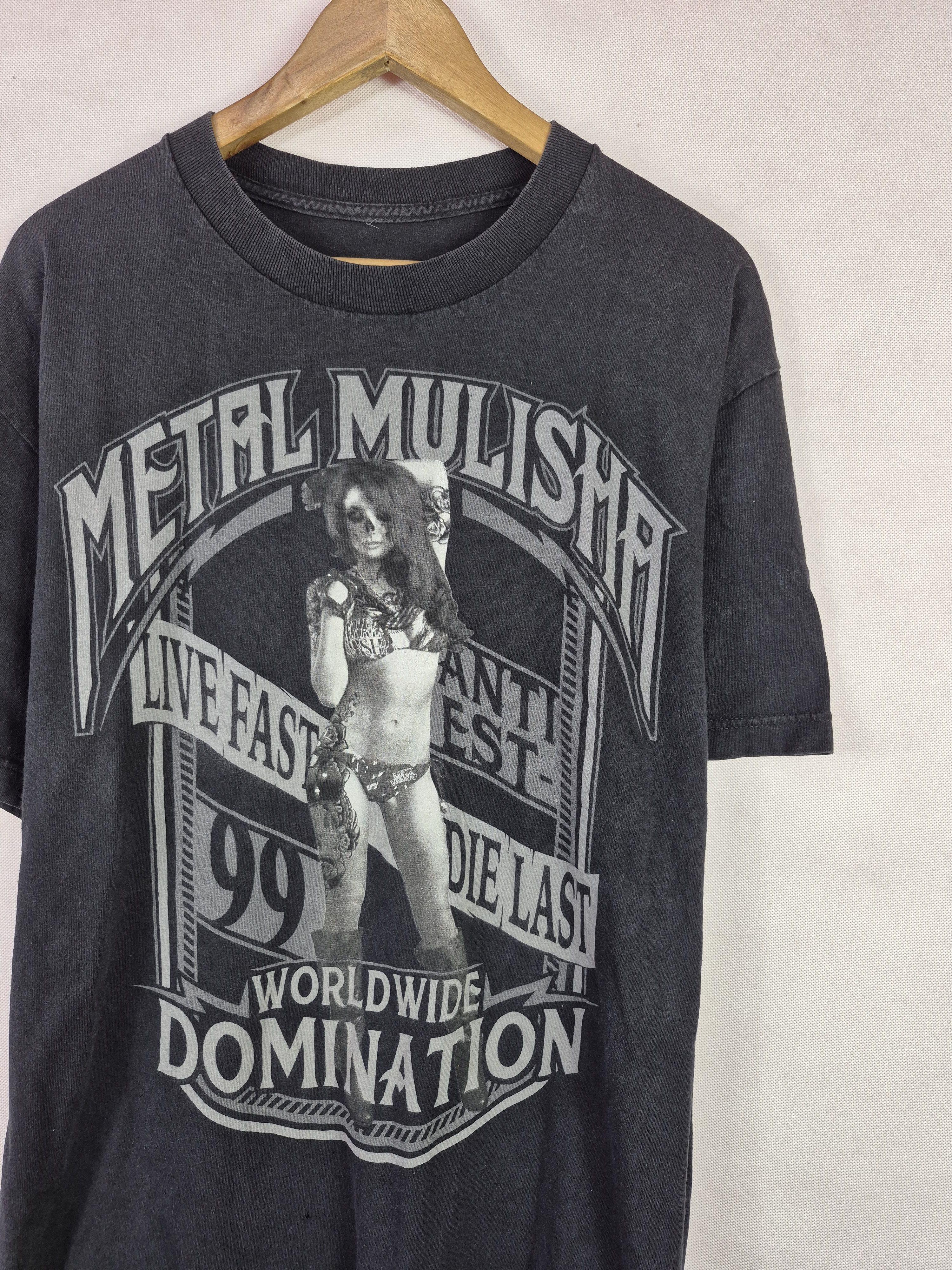 Metal Mulisha 💀 Metal Mulisha Sexy Girl Streetwear Skate Tee Size US L / EU 52-54 / 3 - 2 Thumbnail