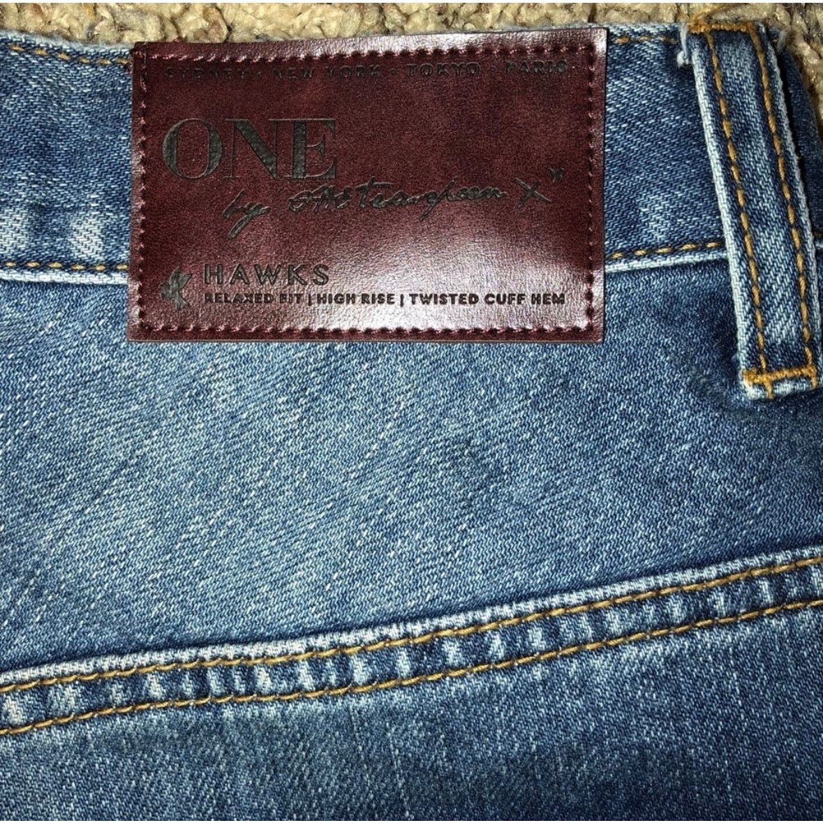 One Teaspoon NEW ONE TEASPOON Hawks Blue Raw Hem Denim Cutoffs Jean Short Size 24" / US 00 / IT 34 - 5 Thumbnail