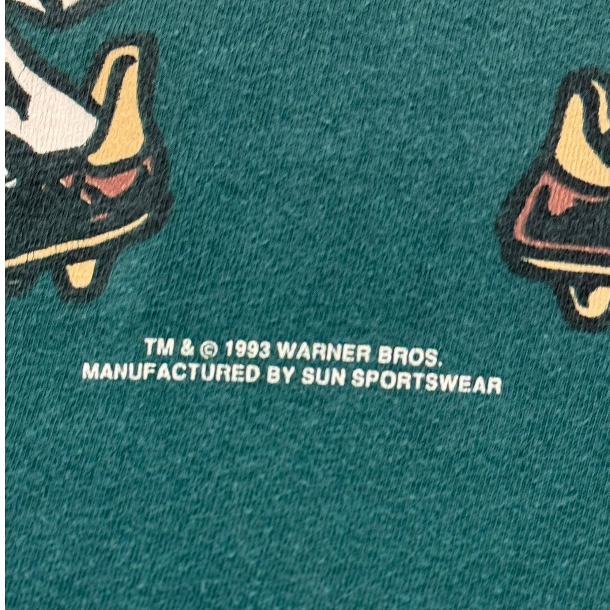 Warner Bros Vintage 1993 Looney Tunes Taz Soccer T-Shirt Warner Bros XL Size US XL / EU 56 / 4 - 4 Thumbnail