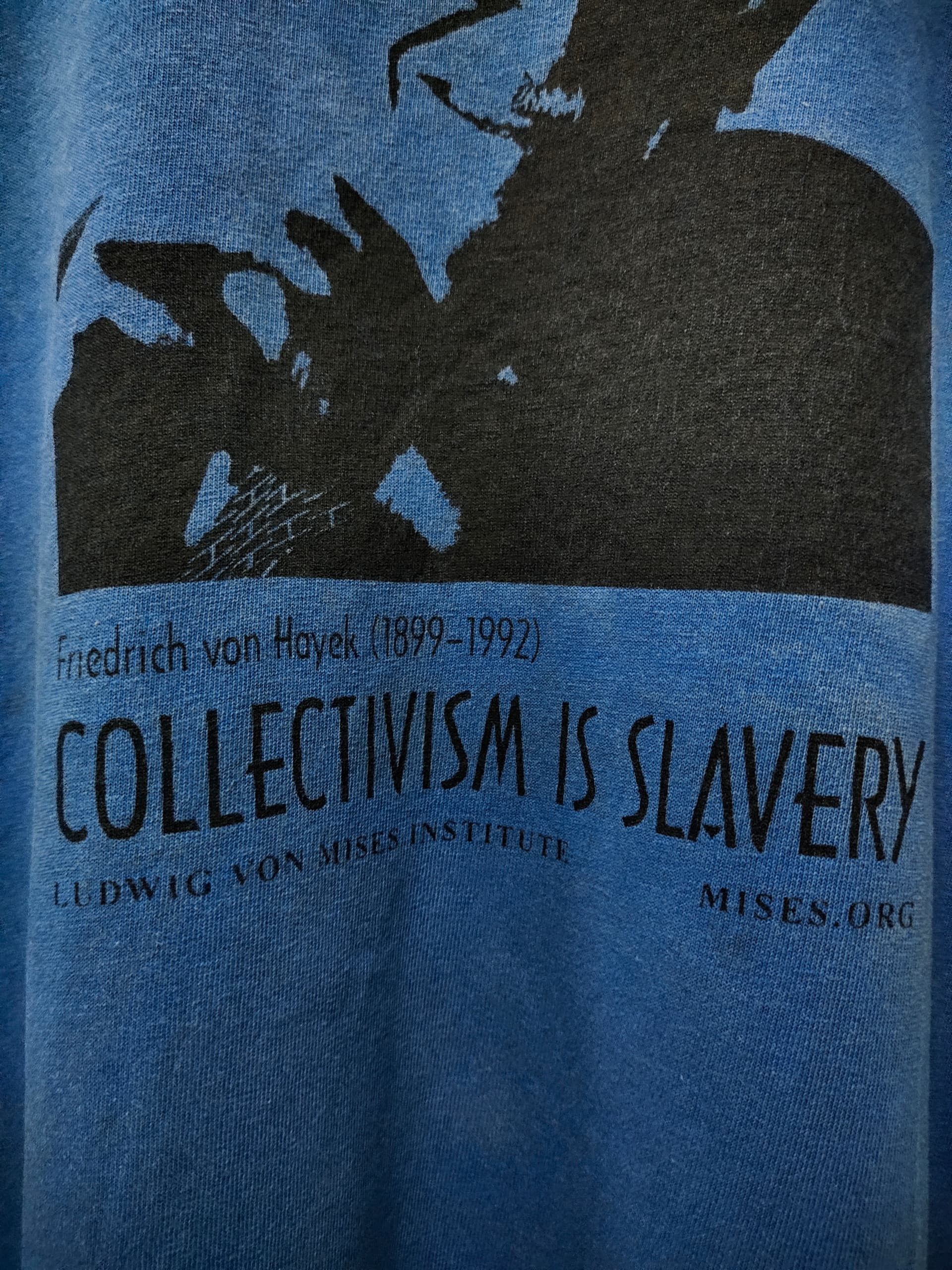 Band Tees vintage Friedrich Von Hayek potrait tee graphic rare Size US M / EU 48-50 / 2 - 5 Thumbnail