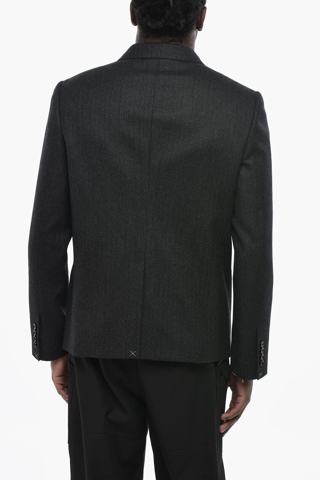 Celine og1mm0426 Wool Double-Breasted Jacket in Grey Size US M / EU 48-50 / 2 - 2 Thumbnail