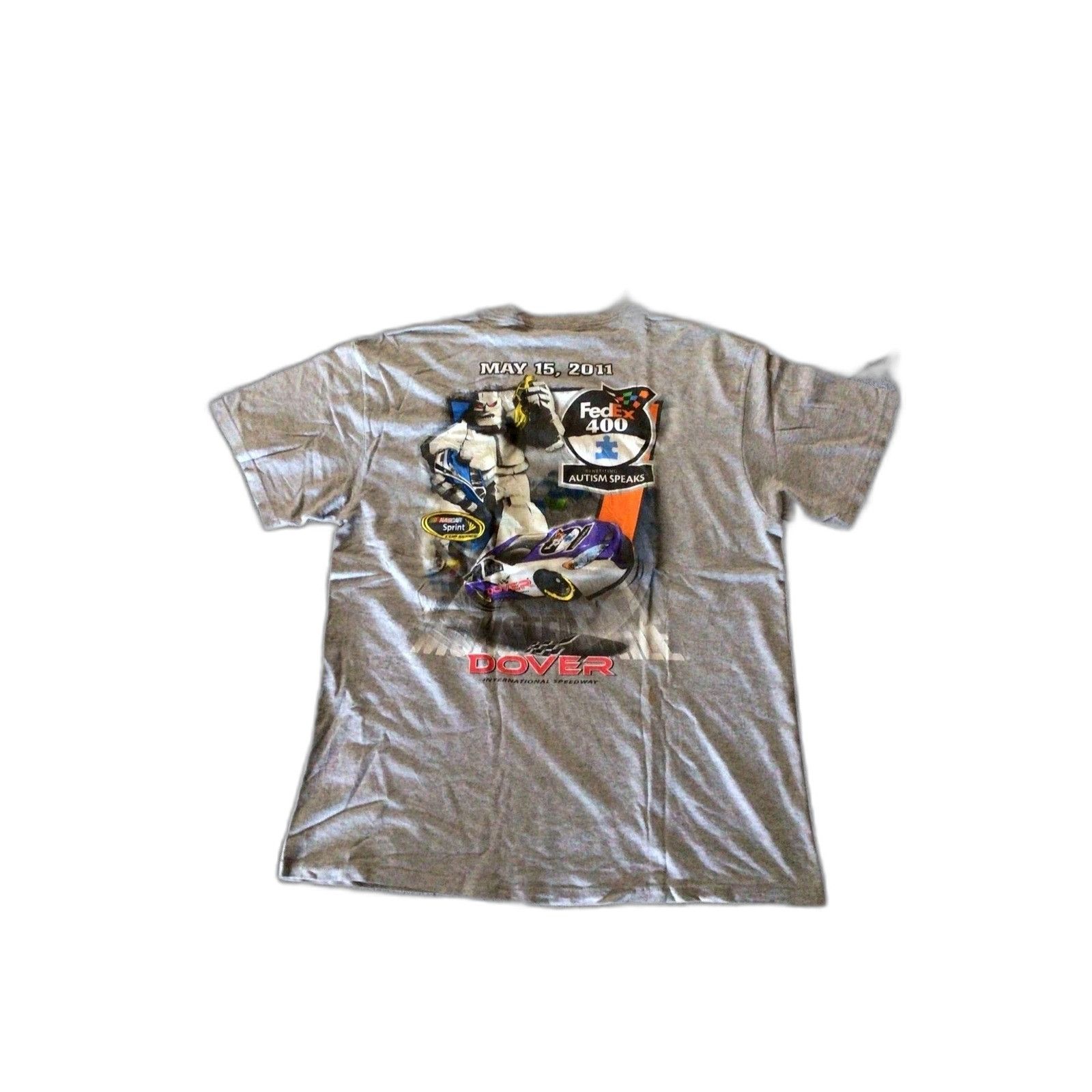 Gildan NASCAR Fedex 400 Race Shirt Gray XL Size US XL / EU 56 / 4 - 4 Thumbnail