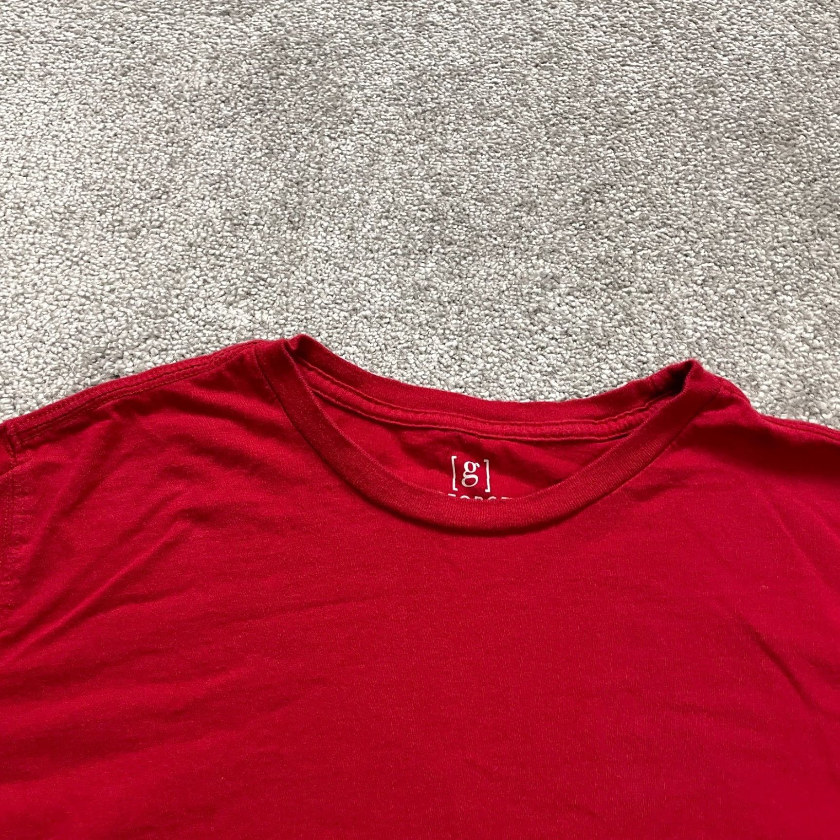 George George Casual Cotton Long Sleeve Tee Shirt Womens Large Red Crew Neck Classic Size L / US 10 / IT 46 - 3 Thumbnail