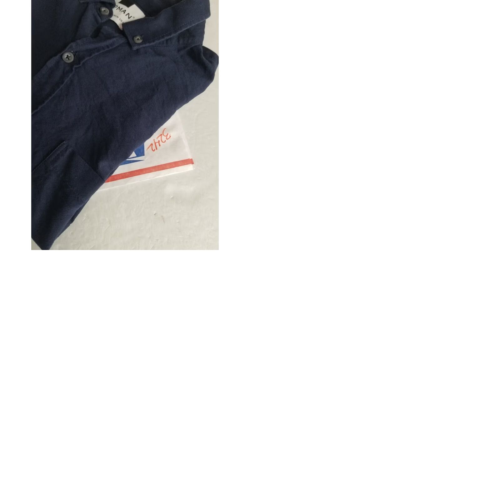 Topman TOPMAN Navy Blue Mens Medium Long Sleeve Button Shirt Size US M / EU 48-50 / 2 - 9 Thumbnail