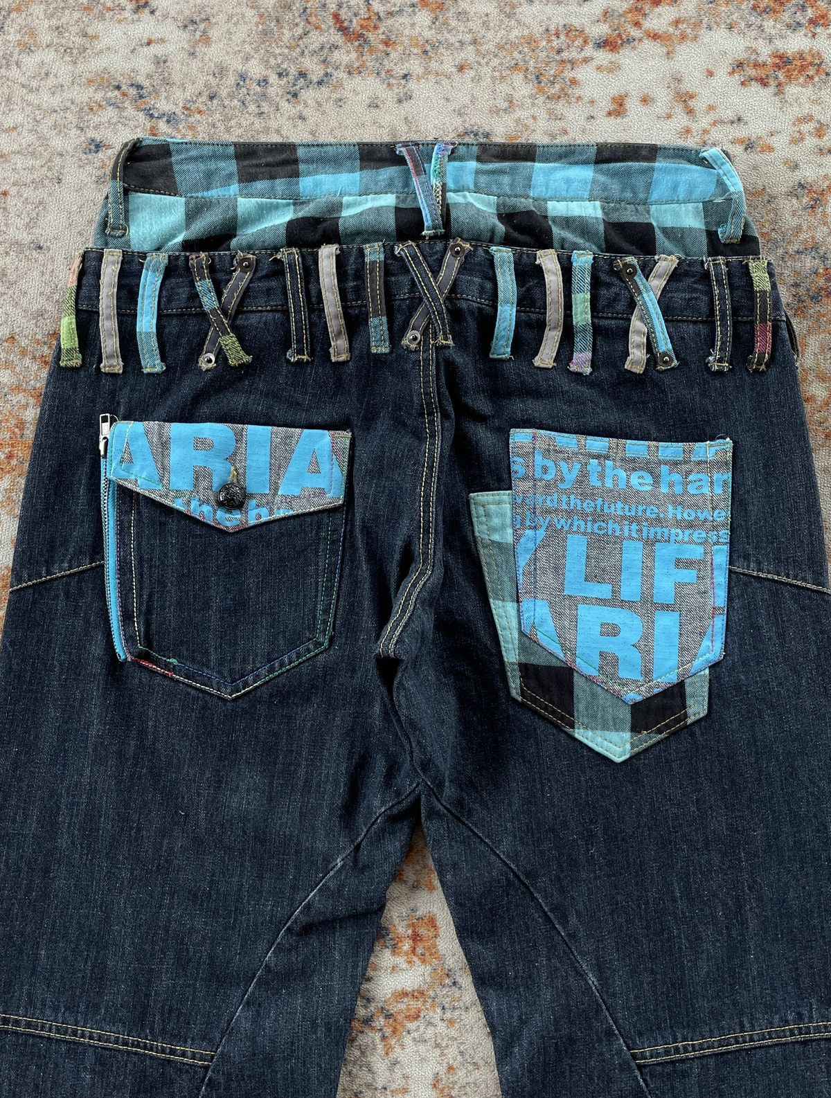 Hysteric Glamour SICK DOUBLE WAIST JEANS LOOK LIKE HYSTERIC Size US 31 - 5 Thumbnail