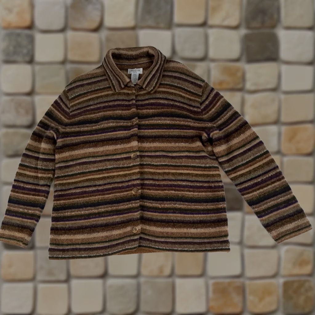 Jones New York Vintage Wool & Lambswool Cardigan P/L Jones NY Size S / US 4 / IT 40 - 1 Thumbnail